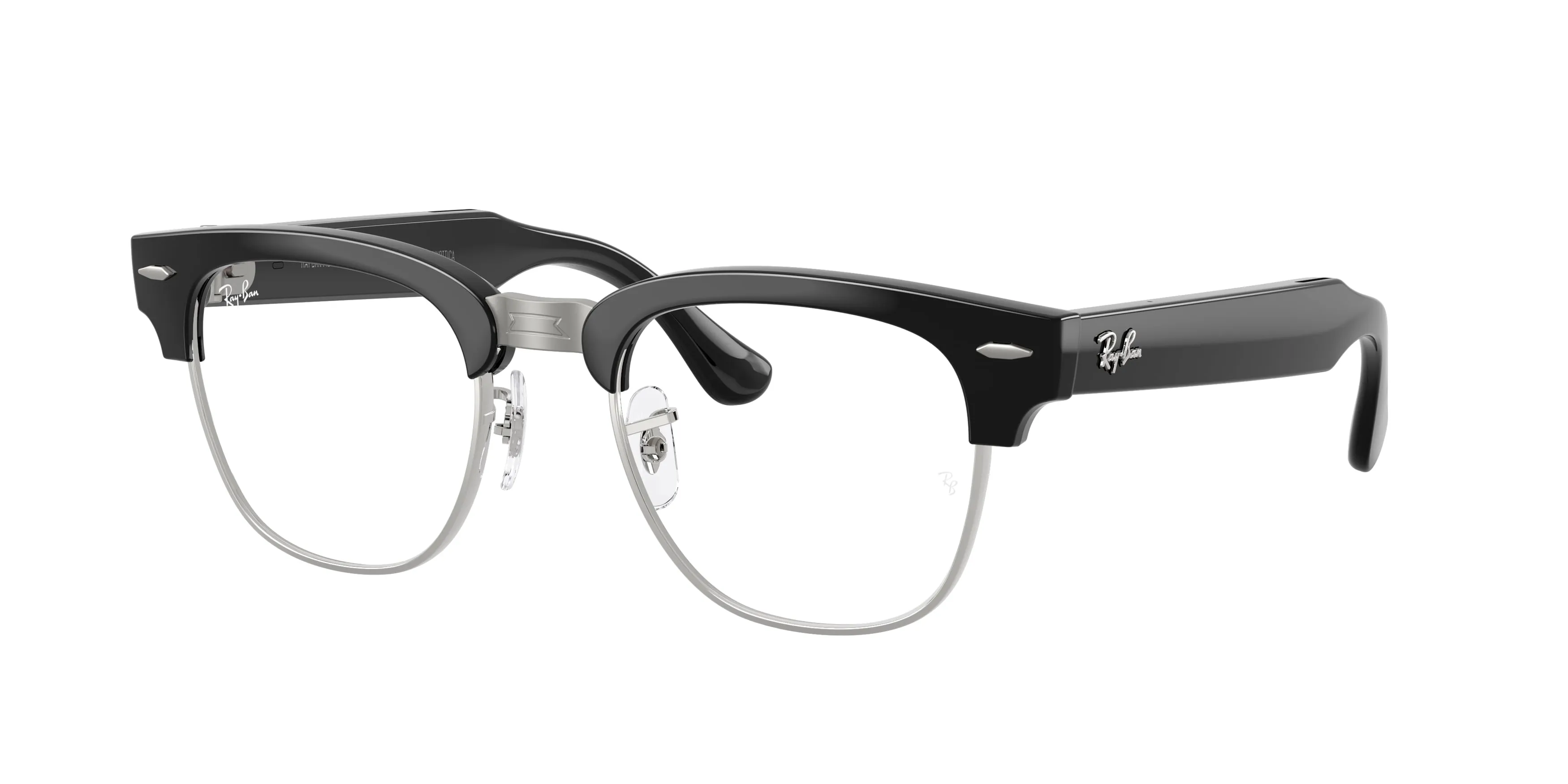 Ray - Ban RW7004V Ray-Ban Meta Audio Clubmaster Optics 2000 Smart glasses Iniettato Nero Trasparente Squadrata Normale - immagine 1