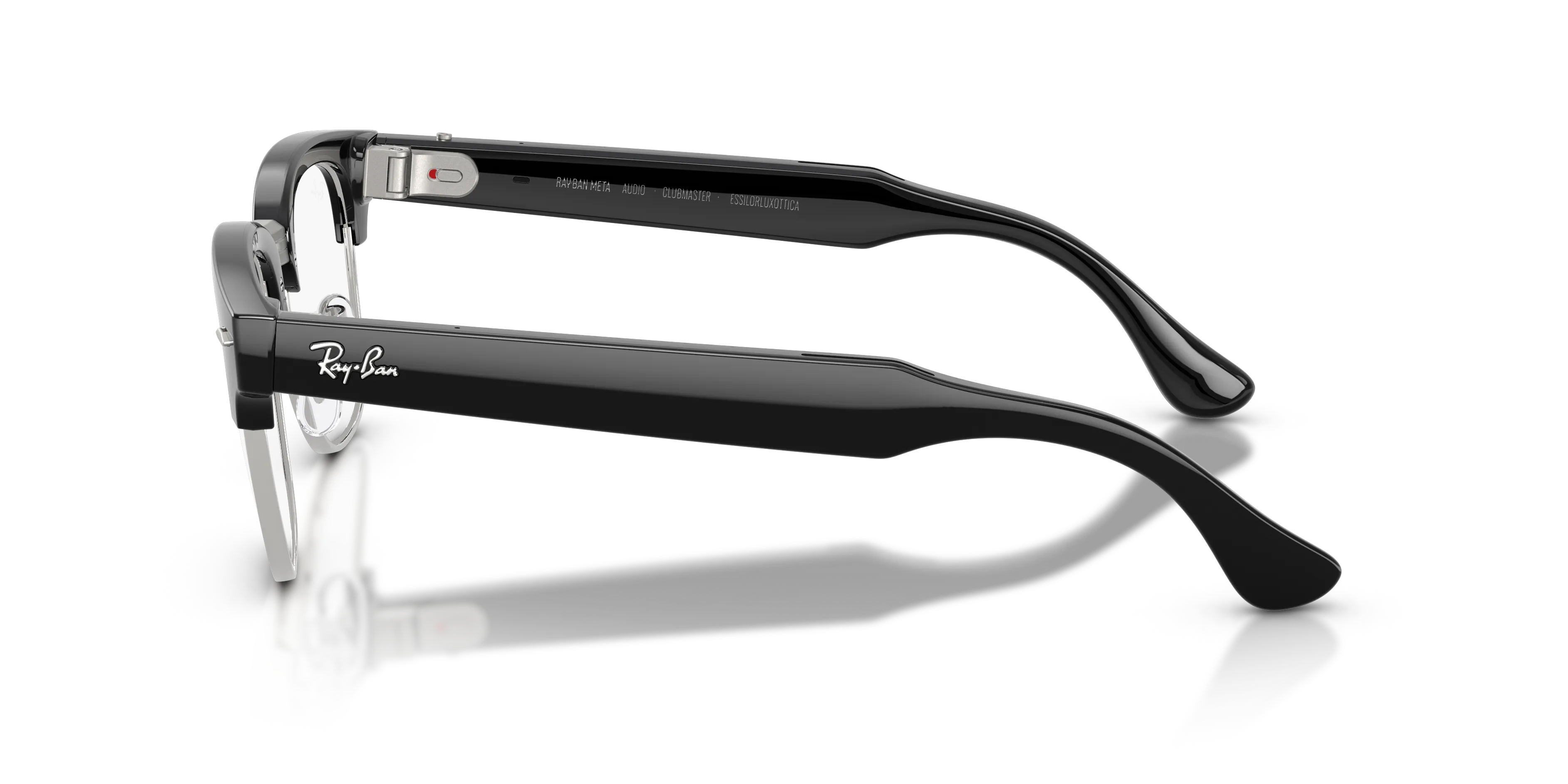Ray - Ban RW7004V Ray-Ban Meta Audio Clubmaster Optics 2000 Smart glasses Iniettato Nero Trasparente Squadrata Normale - immagine 4