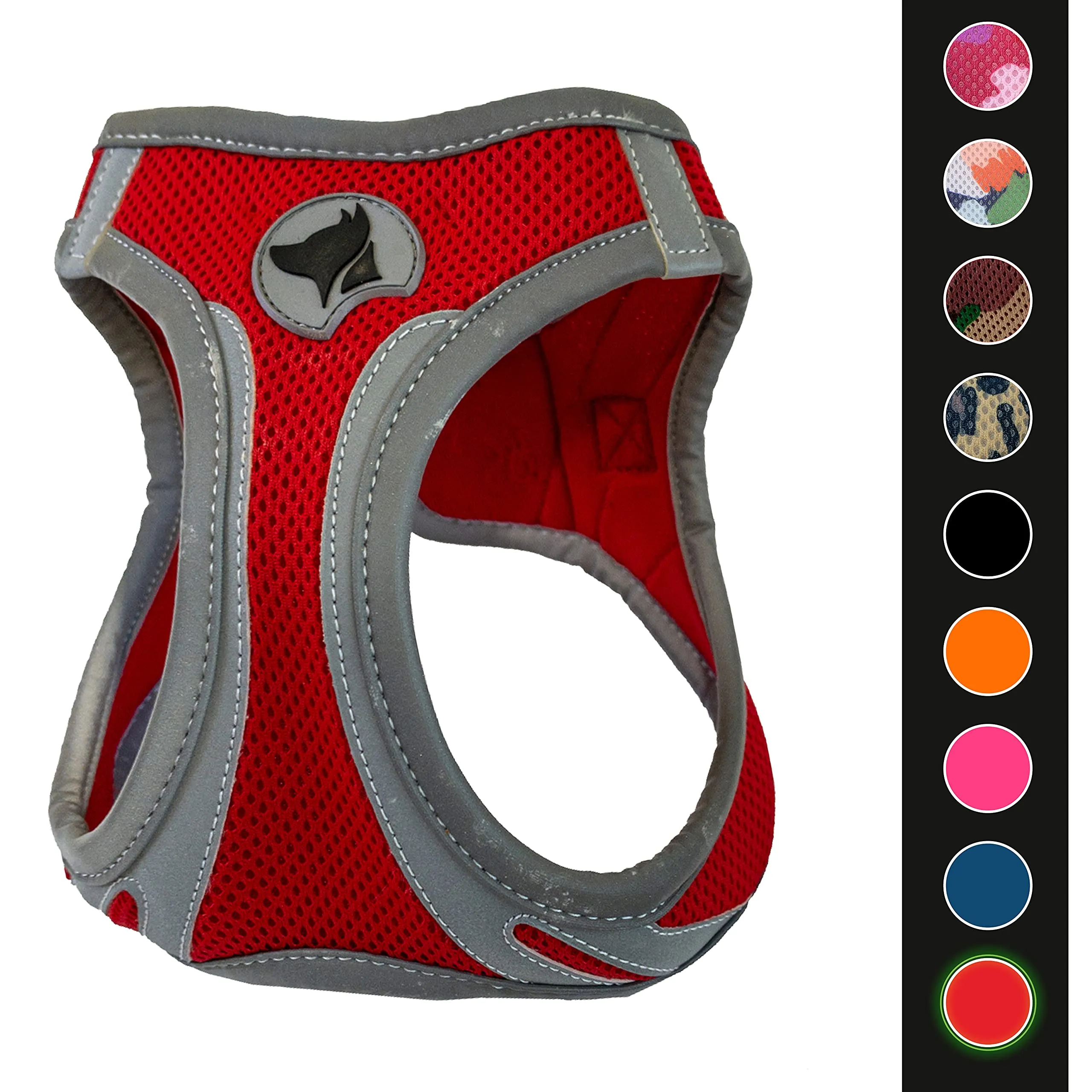 Croci C5081161 - Pettorina Riflettente Per Cani, Multicolore (Rosso), S, 1 Pezzo - immagine 1
