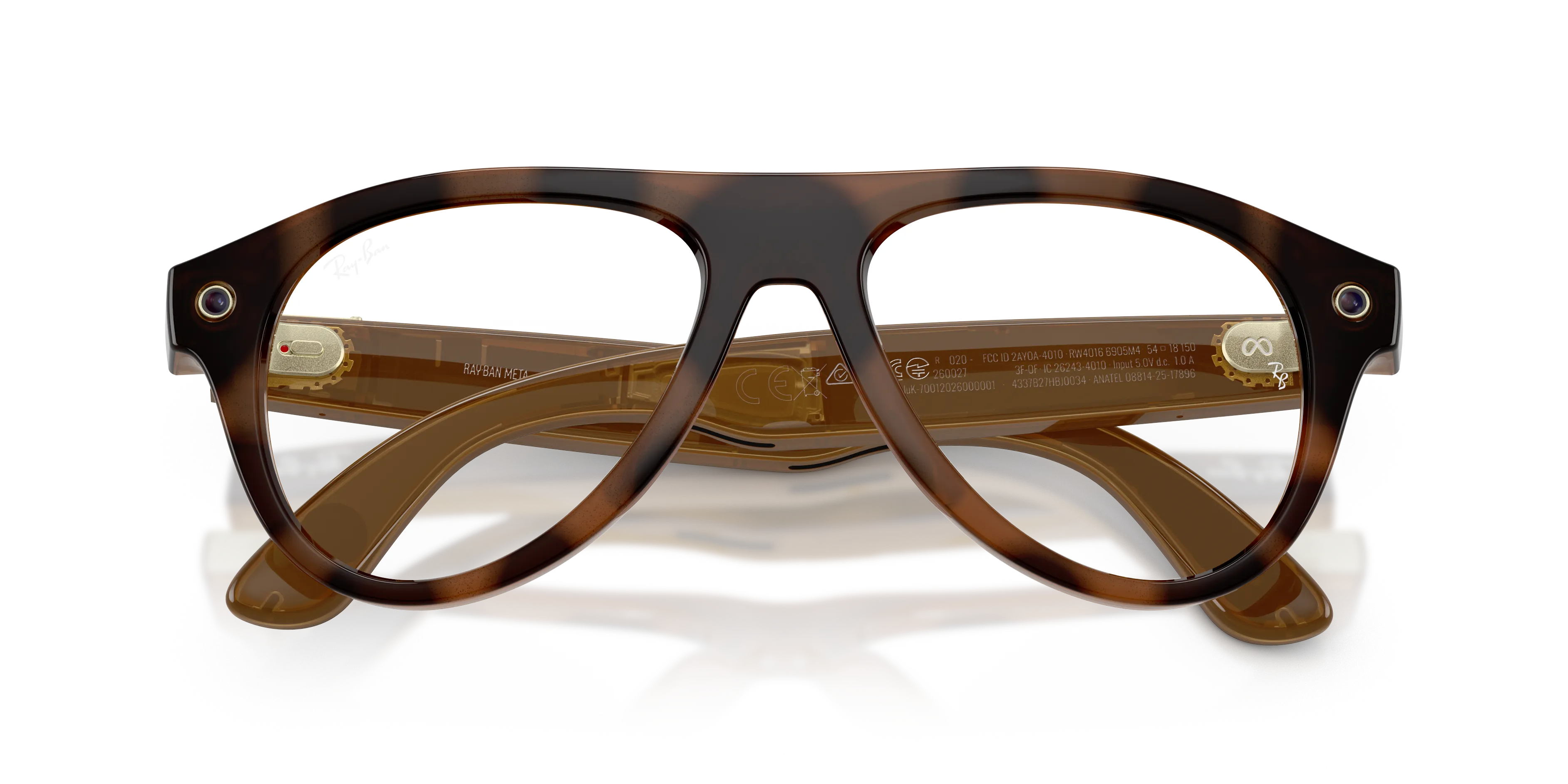 Ray - Ban RW4016 Ray-Ban Meta (Gen 3) Aviator 6905M4 Smart glasses Iniettato Tartaruga Marrone Pilot Fotocromatiche - immagine 2