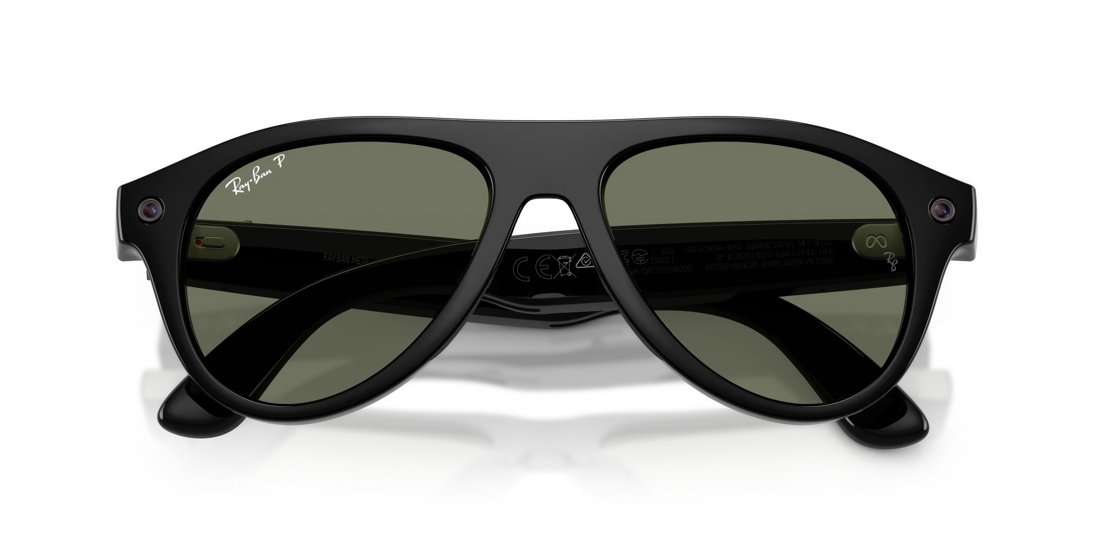 Ray - Ban RW4016 Ray-Ban Meta (Gen 3) Aviator 601/9A Smart glasses Iniettato Nero Verde Pilot Polarizzata - immagine 2