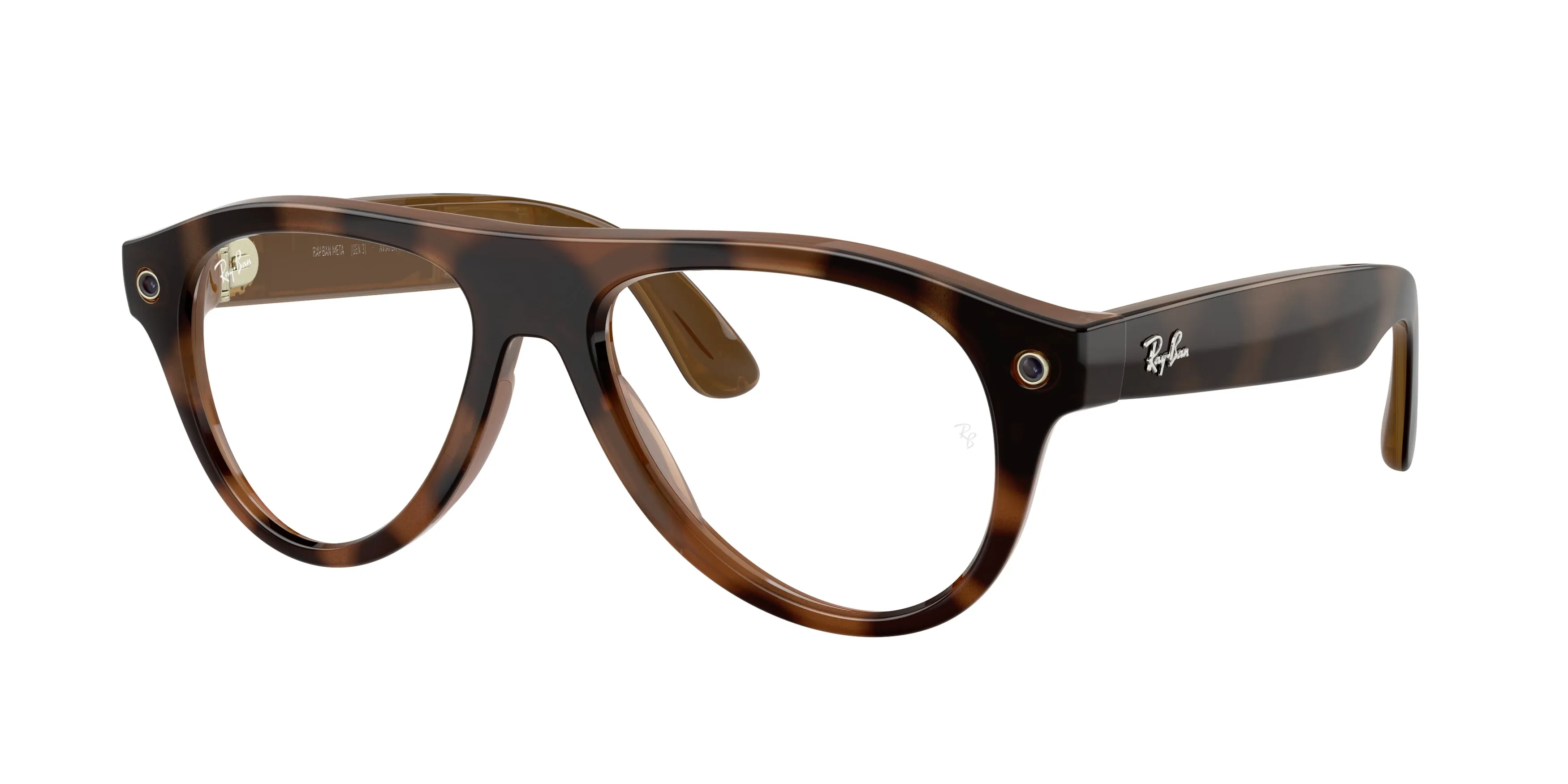 Ray - Ban RW4016V Ray-Ban Meta (Gen 3) Aviator Optics 8528 Smart glasses Iniettato Tartaruga Trasparente Pilot Normale - immagine 1