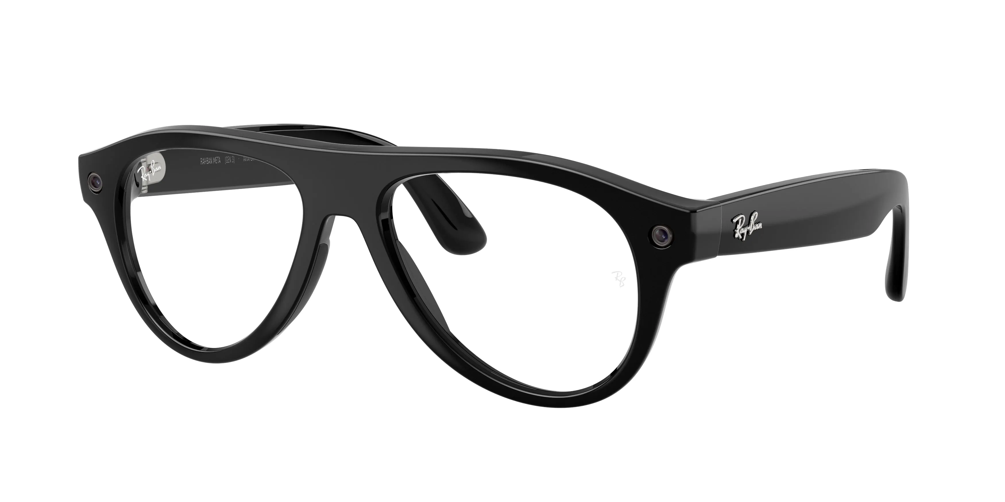 Ray - Ban RW4016V Ray-Ban Meta (Gen 3) Aviator Optics 2000 Smart glasses Iniettato Nero Trasparente Pilot Normale - immagine 1