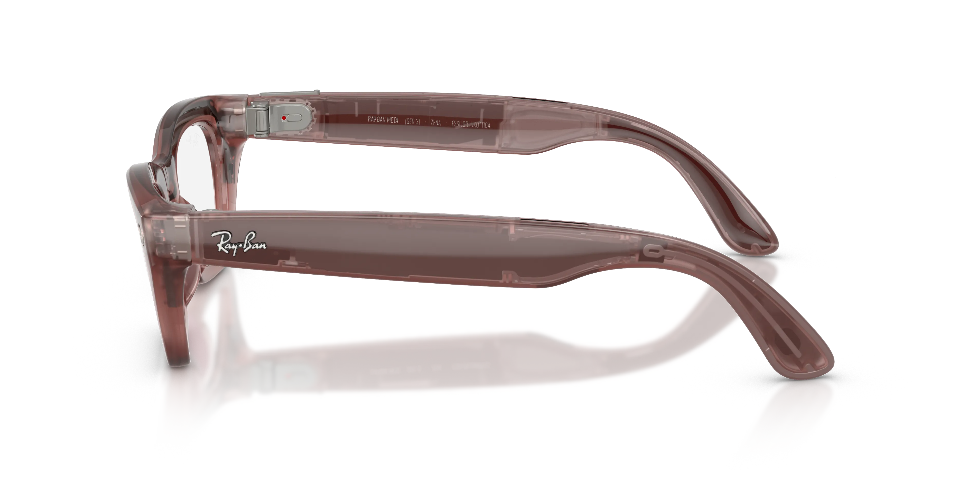 Ray - Ban RW4015 Ray-Ban Meta (Gen 3) Zena 69161Z Smart glasses Iniettato Rosa Grigio Cat Eye Fotocromatiche - immagine 4