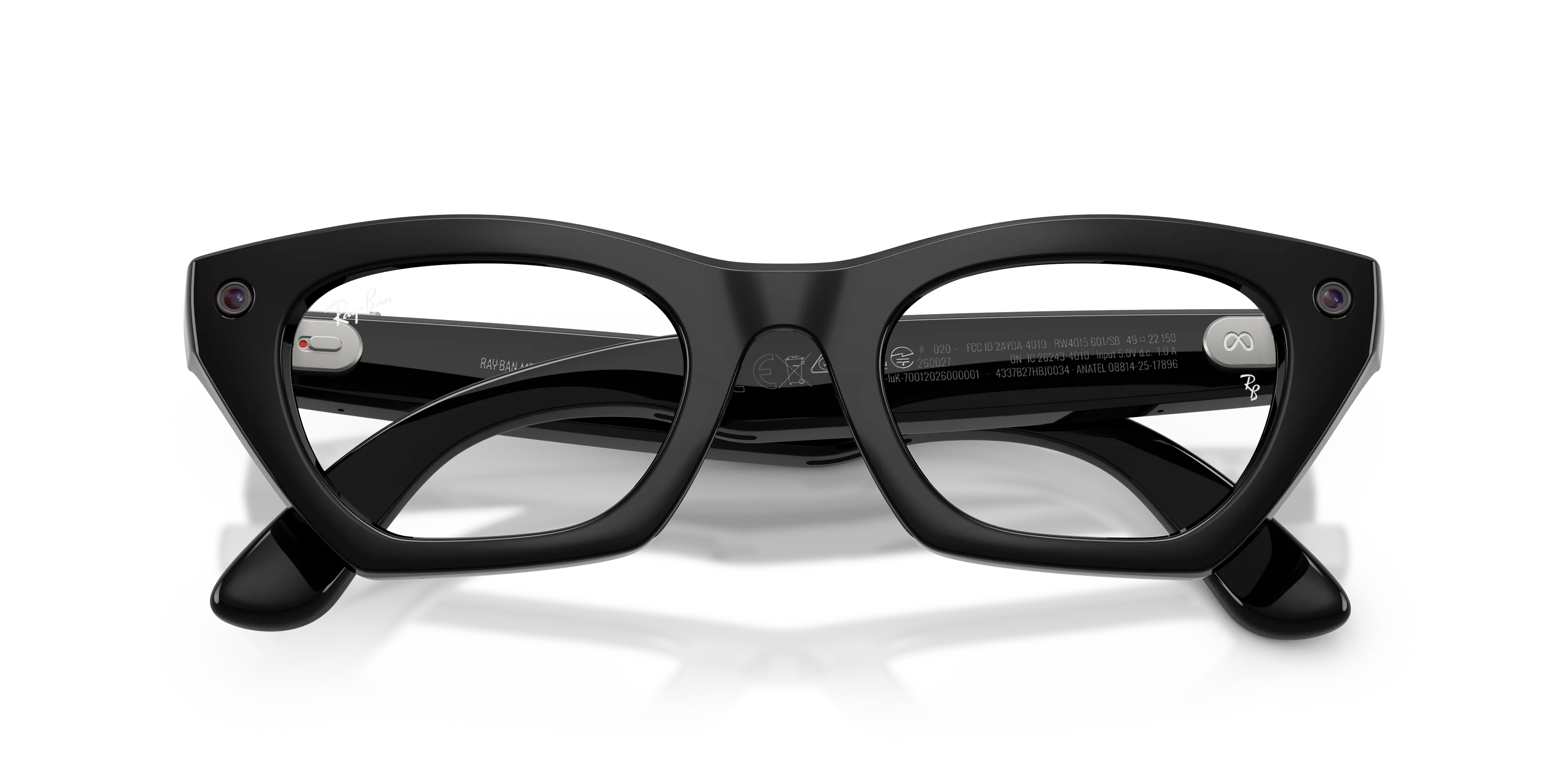 Ray - Ban RW4015 Ray-Ban Meta (Gen 3) Zena 601/SB Smart glasses Iniettato Nero Cat Eye Normale - immagine 2