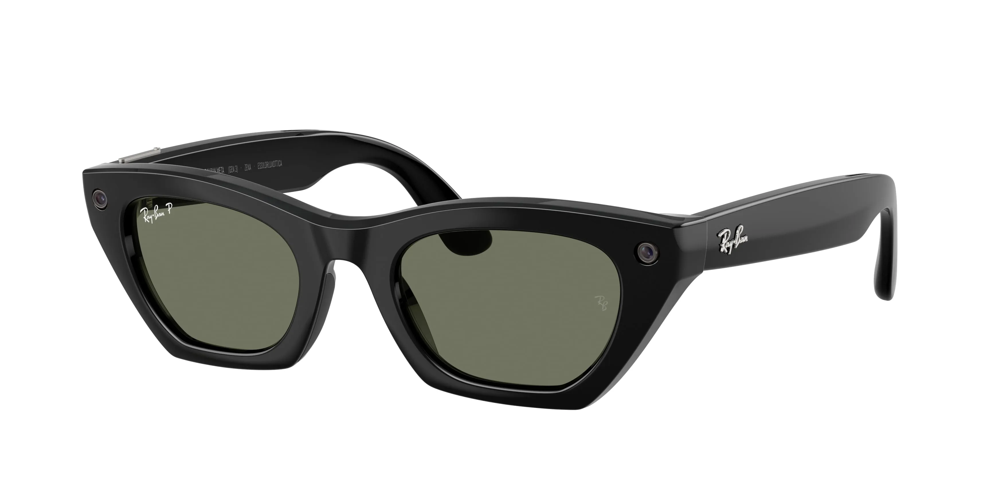 Ray - Ban RW4015 Ray-Ban Meta (Gen 3) Zena 601/9A Smart glasses Iniettato Nero Verde Cat Eye Polarizzata - immagine 1
