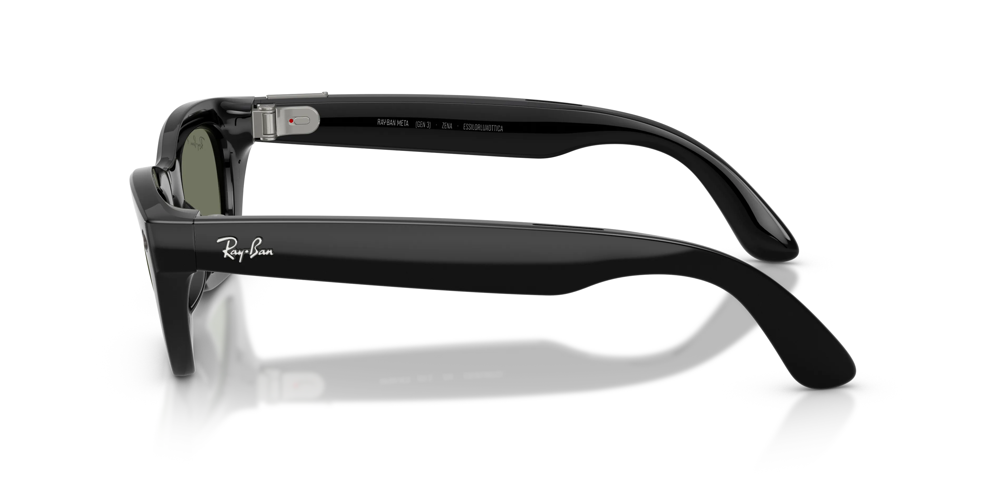 Ray - Ban RW4015 Ray-Ban Meta (Gen 3) Zena 601/9A Smart glasses Iniettato Nero Verde Cat Eye Polarizzata - immagine 4