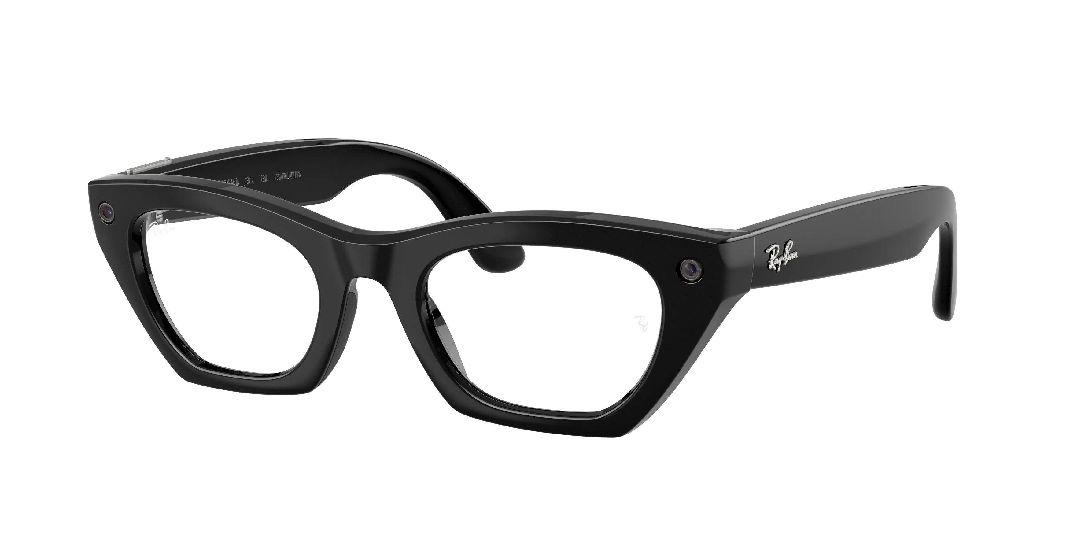Ray - Ban RW4015 Ray-Ban Meta (Gen 3) Zena 601/1M Smart glasses Iniettato Nero Verde Cat Eye Fotocromatiche - immagine 1