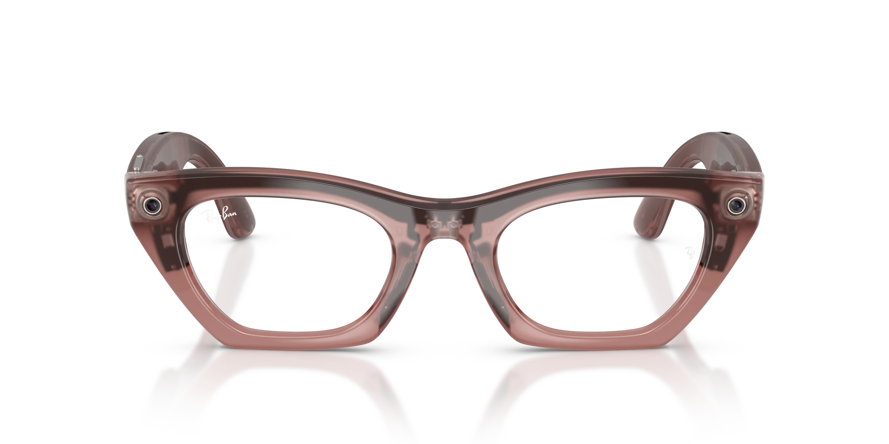 Ray - Ban RW4015V Ray-Ban Meta (Gen 3) Zena Optics 8553 Smart glasses Iniettato Rosa Trasparente Cat Eye Normale - immagine 3