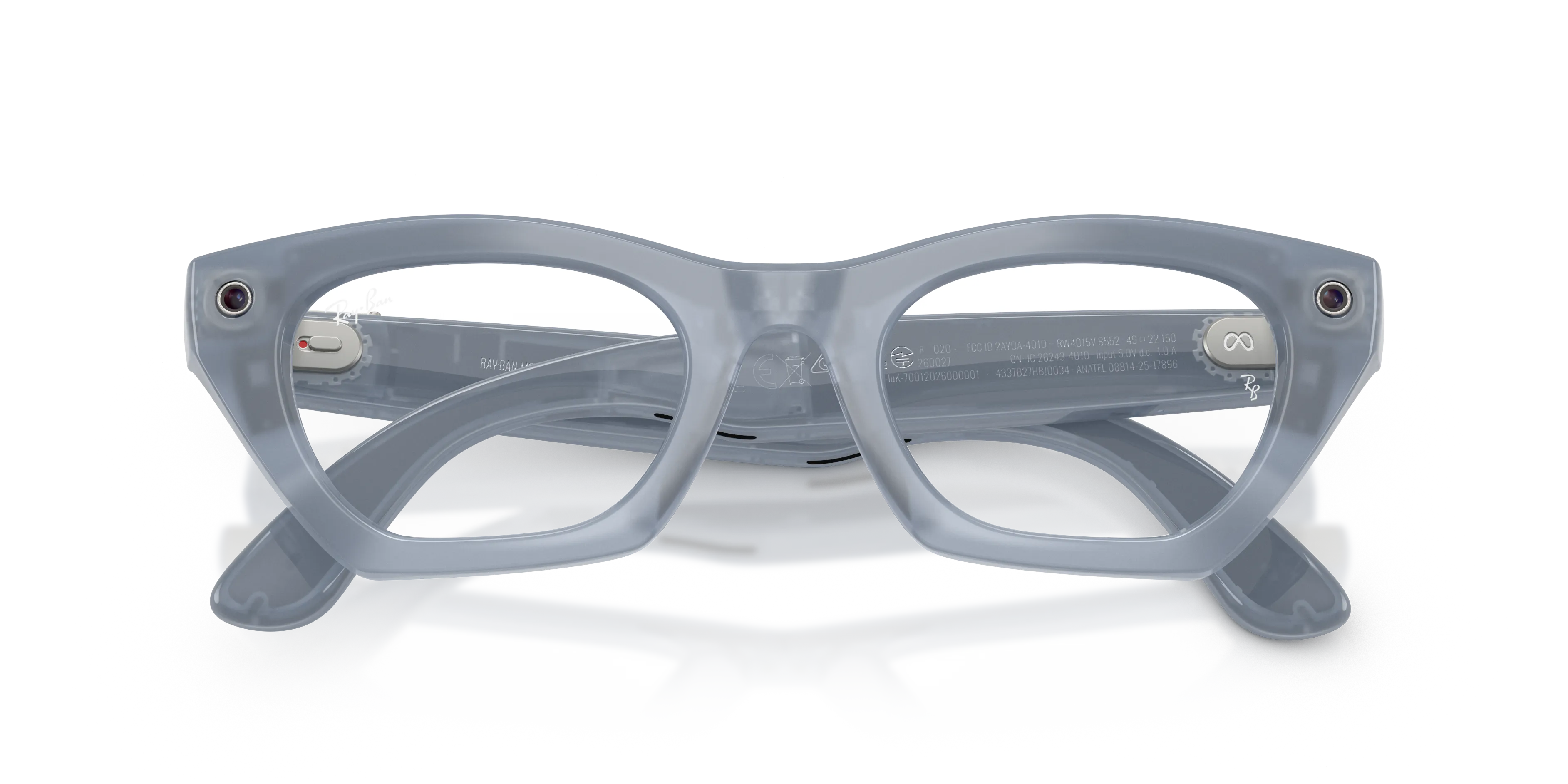 Ray - Ban RW4015V Ray-Ban Meta (Gen 3) Zena Optics 8552 Smart glasses Iniettato Grigio Trasparente Cat Eye Normale - immagine 2
