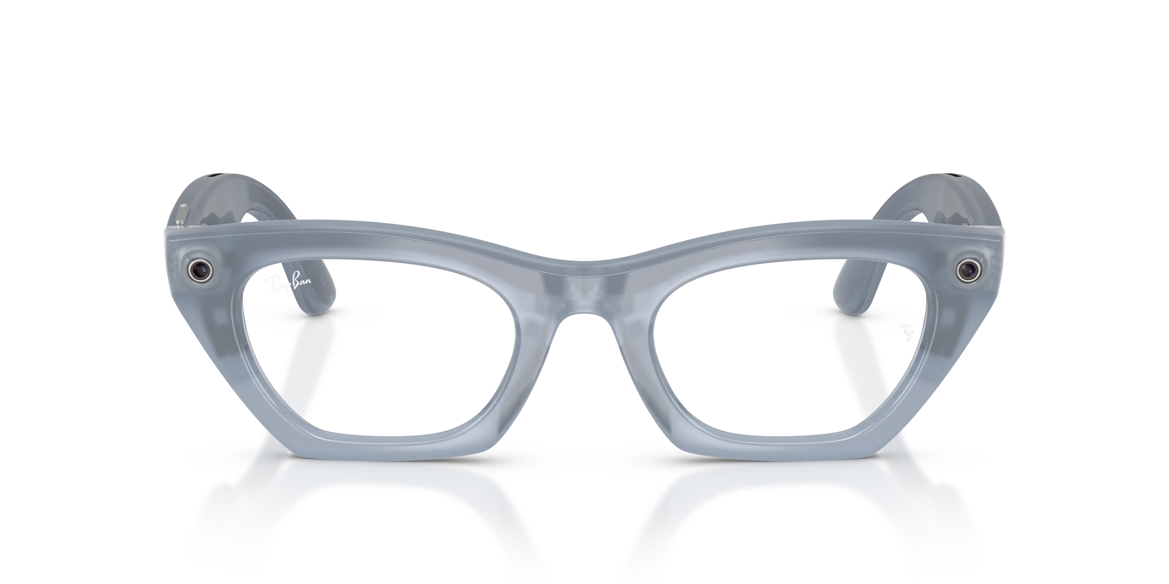 Ray - Ban RW4015V Ray-Ban Meta (Gen 3) Zena Optics 8552 Smart glasses Iniettato Grigio Trasparente Cat Eye Normale - immagine 3