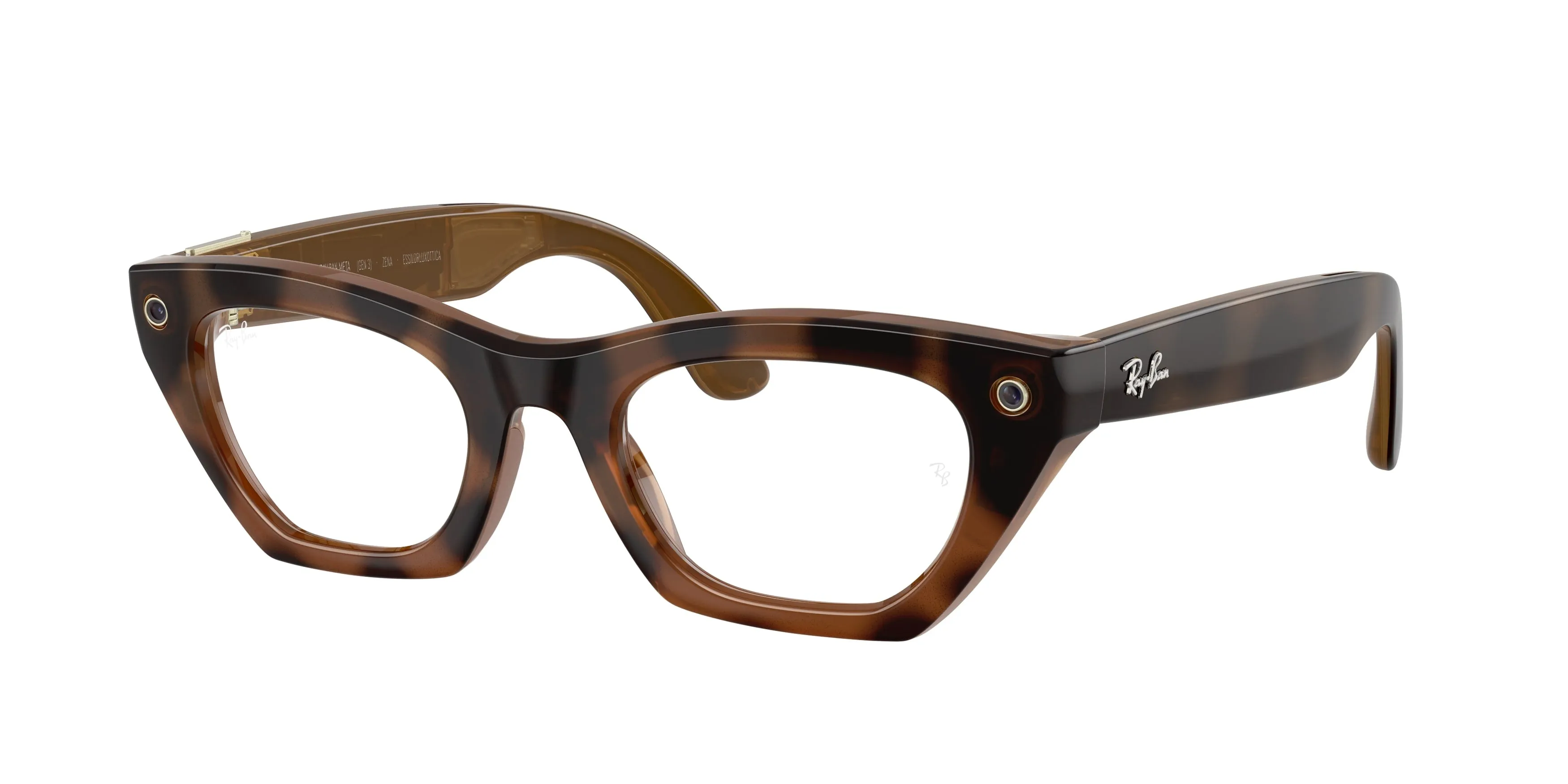 Ray - Ban RW4015V Ray-Ban Meta (Gen 3) Zena Optics 8528 Smart glasses Iniettato Tartaruga Trasparente Cat Eye Normale - immagine 1
