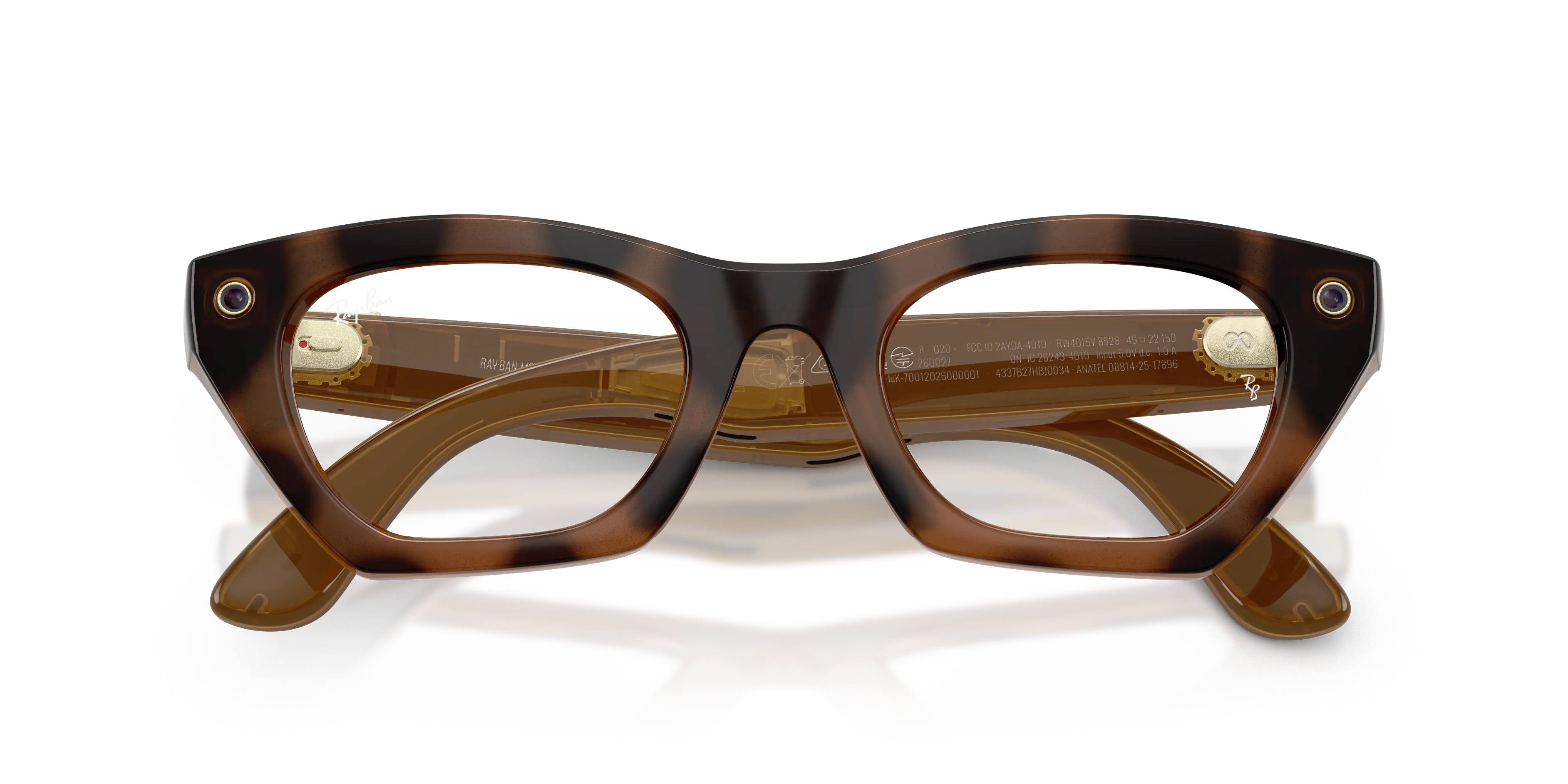 Ray - Ban RW4015V Ray-Ban Meta (Gen 3) Zena Optics 8528 Smart glasses Iniettato Tartaruga Trasparente Cat Eye Normale - immagine 2