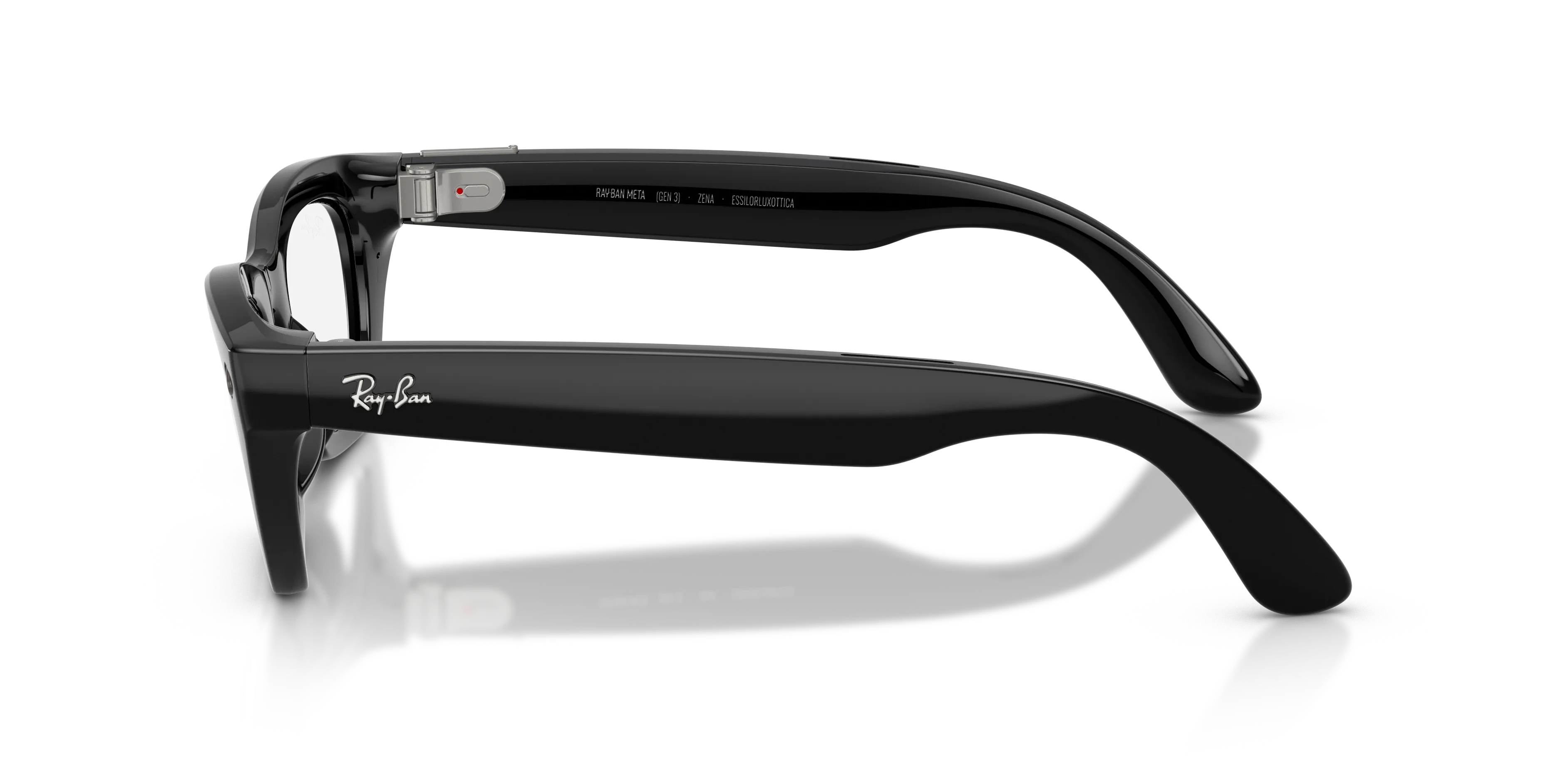 Ray - Ban RW4015V Ray-Ban Meta (Gen 3) Zena Optics 2000 Smart glasses Iniettato Nero Trasparente Cat Eye Normale - immagine 4
