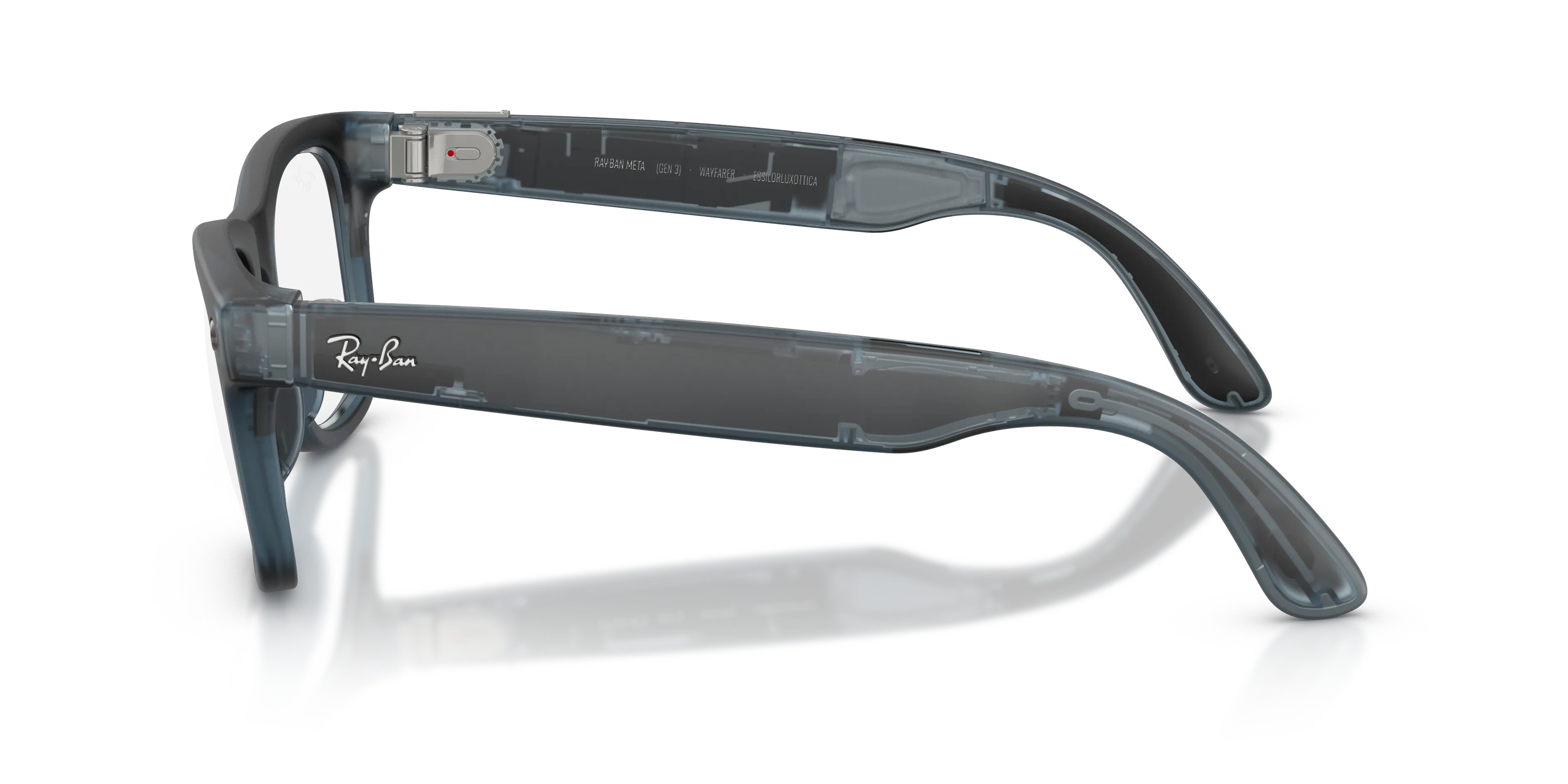 Ray - Ban RW4011 Ray-Ban Meta (Gen 3) Wayfarer 69211Z Smart glasses Iniettato Blu Grigio Squadrata Fotocromatiche - immagine 4