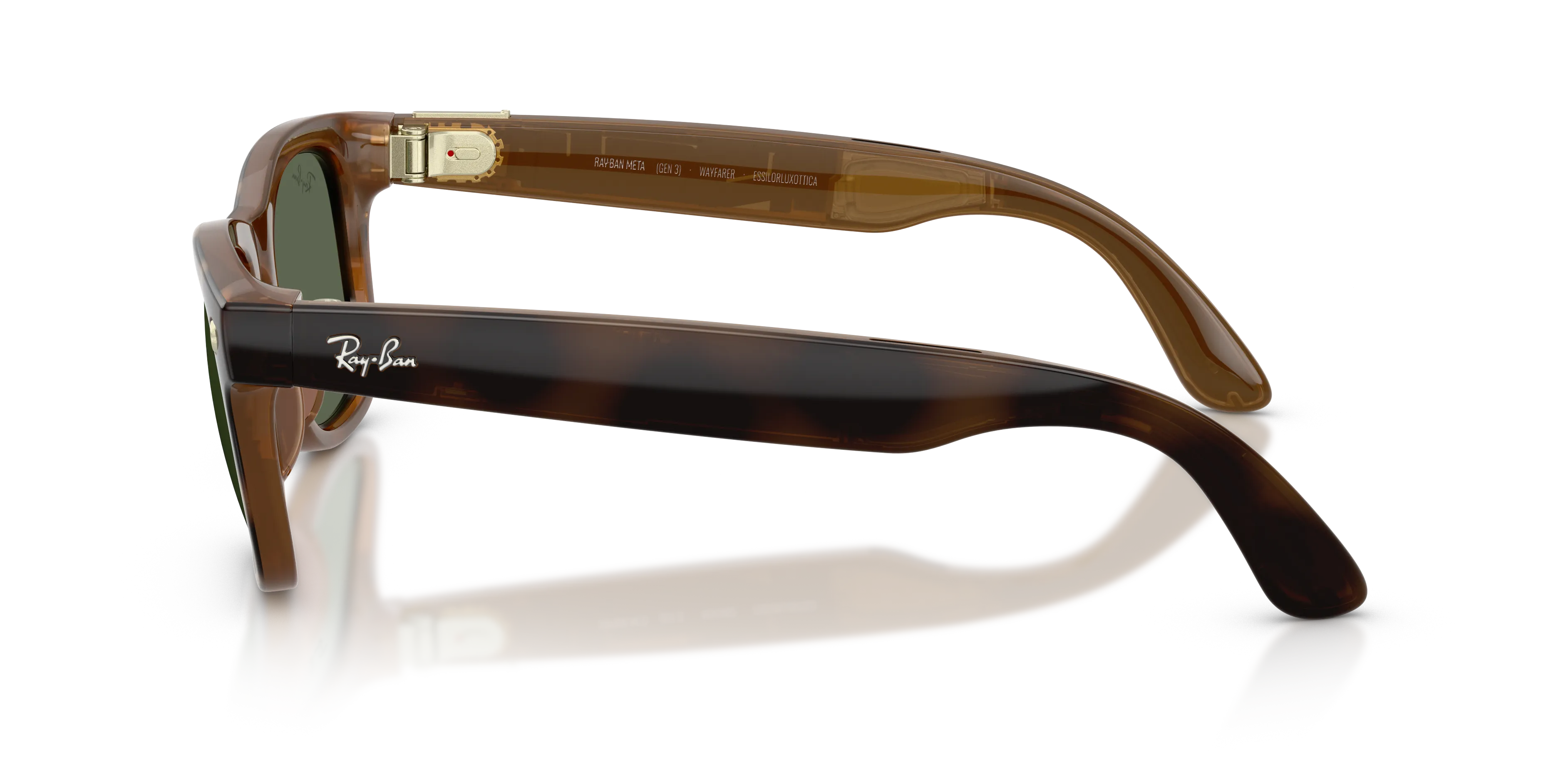 Ray - Ban RW4011 Ray-Ban Meta (Gen 3) Wayfarer 690571 Smart glasses Iniettato Tartaruga Verde G15 Squadrata Normale - immagine 4