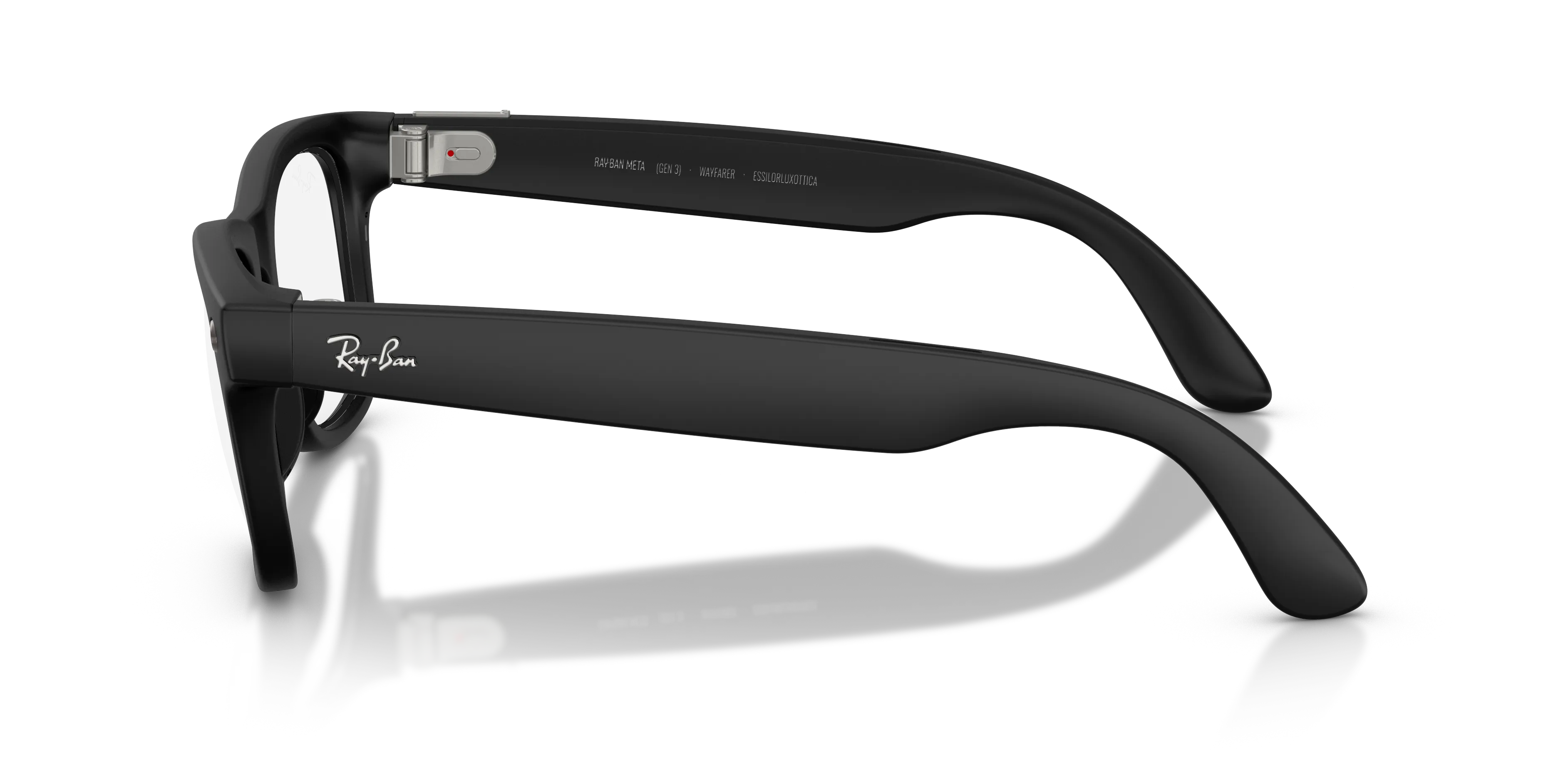 Ray - Ban RW4011 Ray-Ban Meta (Gen 3) Wayfarer 601SSB Smart glasses Iniettato Nero Squadrata Normale - immagine 4