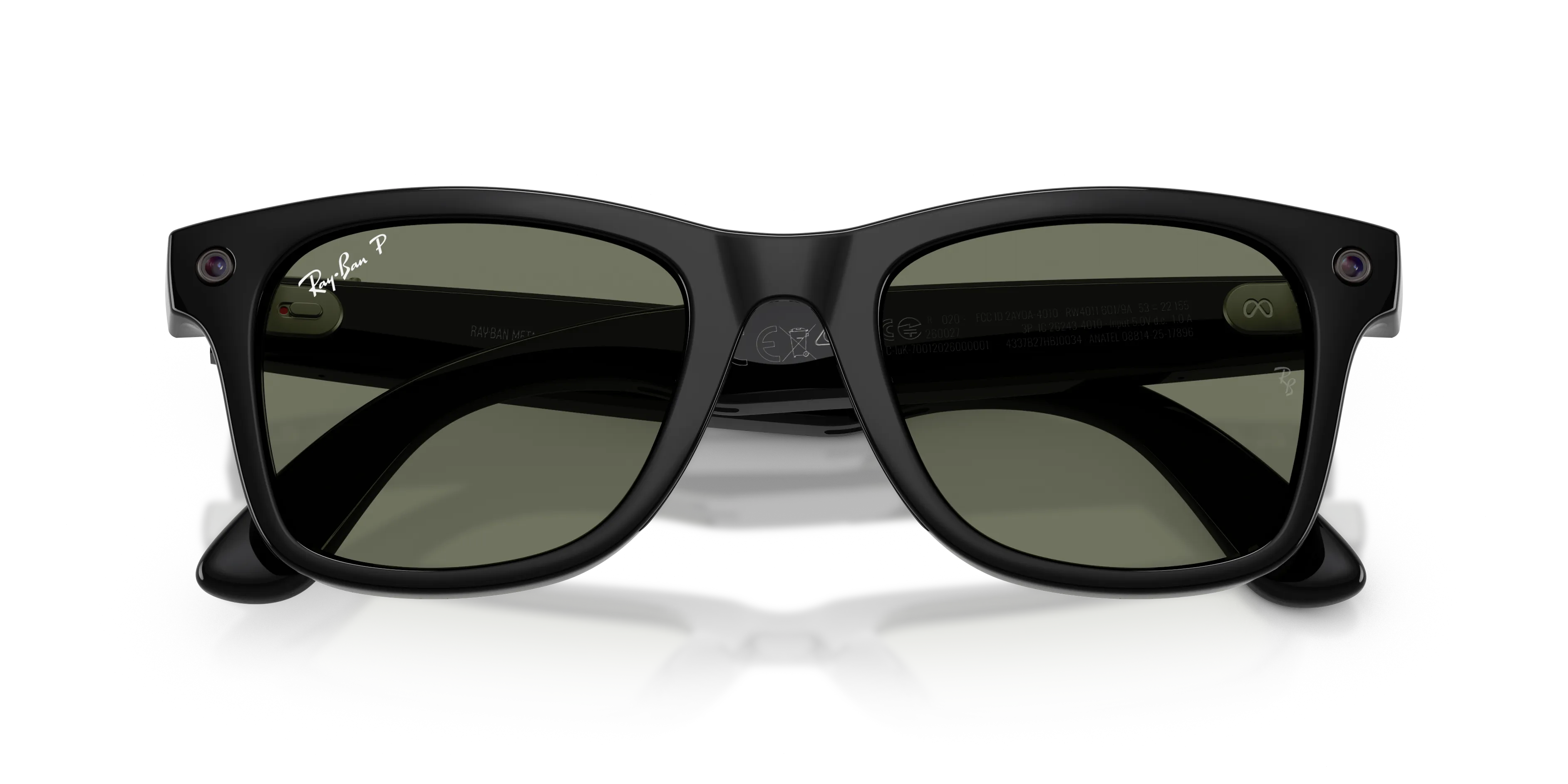 Ray - Ban RW4011 Ray-Ban Meta (Gen 3) Wayfarer 601/9A Smart glasses Iniettato Nero Verde Squadrata Polarizzata - immagine 2