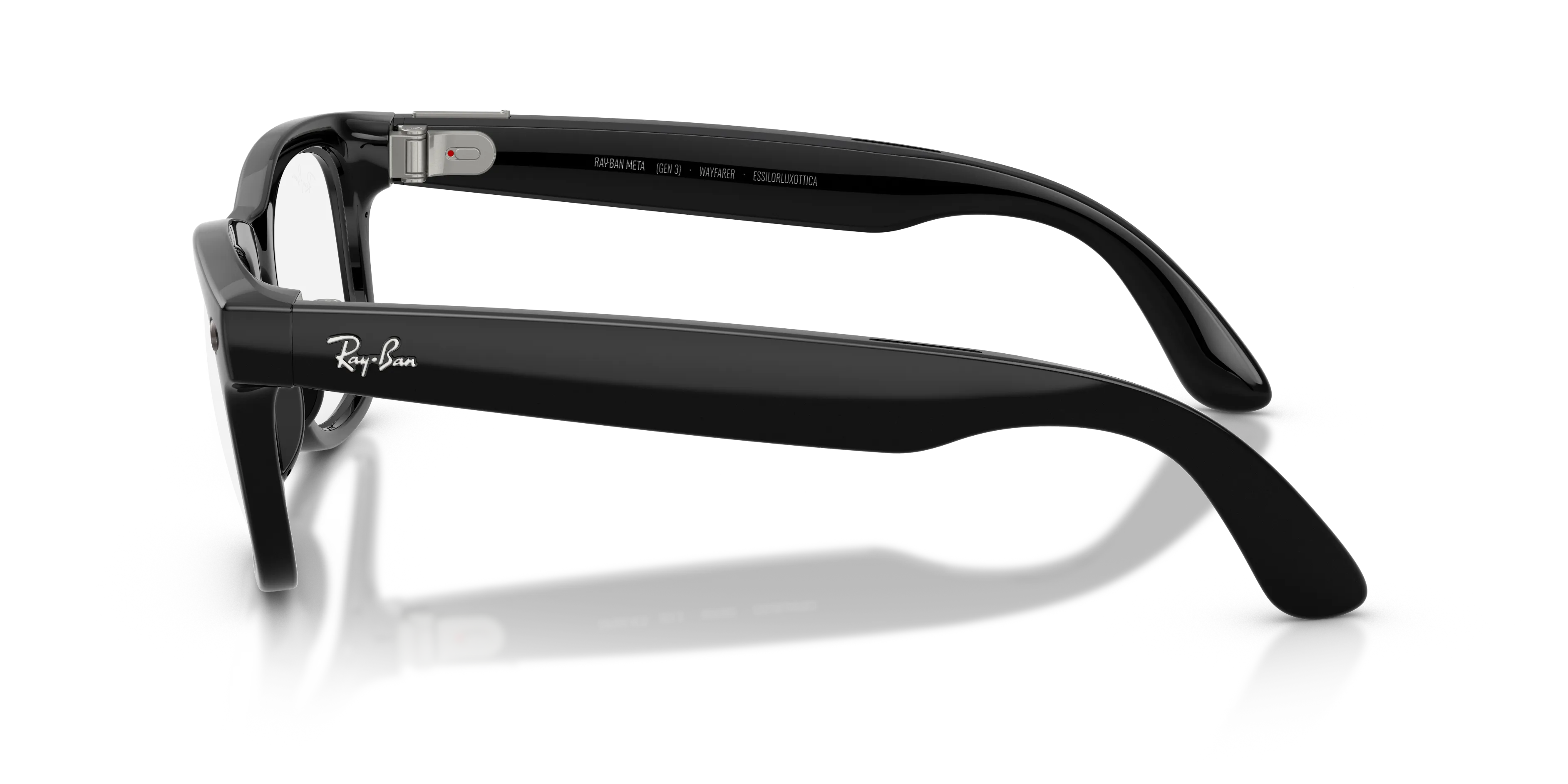 Ray - Ban RW4011 Ray-Ban Meta (Gen 3) Wayfarer 601/1Z Smart glasses Iniettato Nero Grigio Squadrata Fotocromatiche - immagine 4