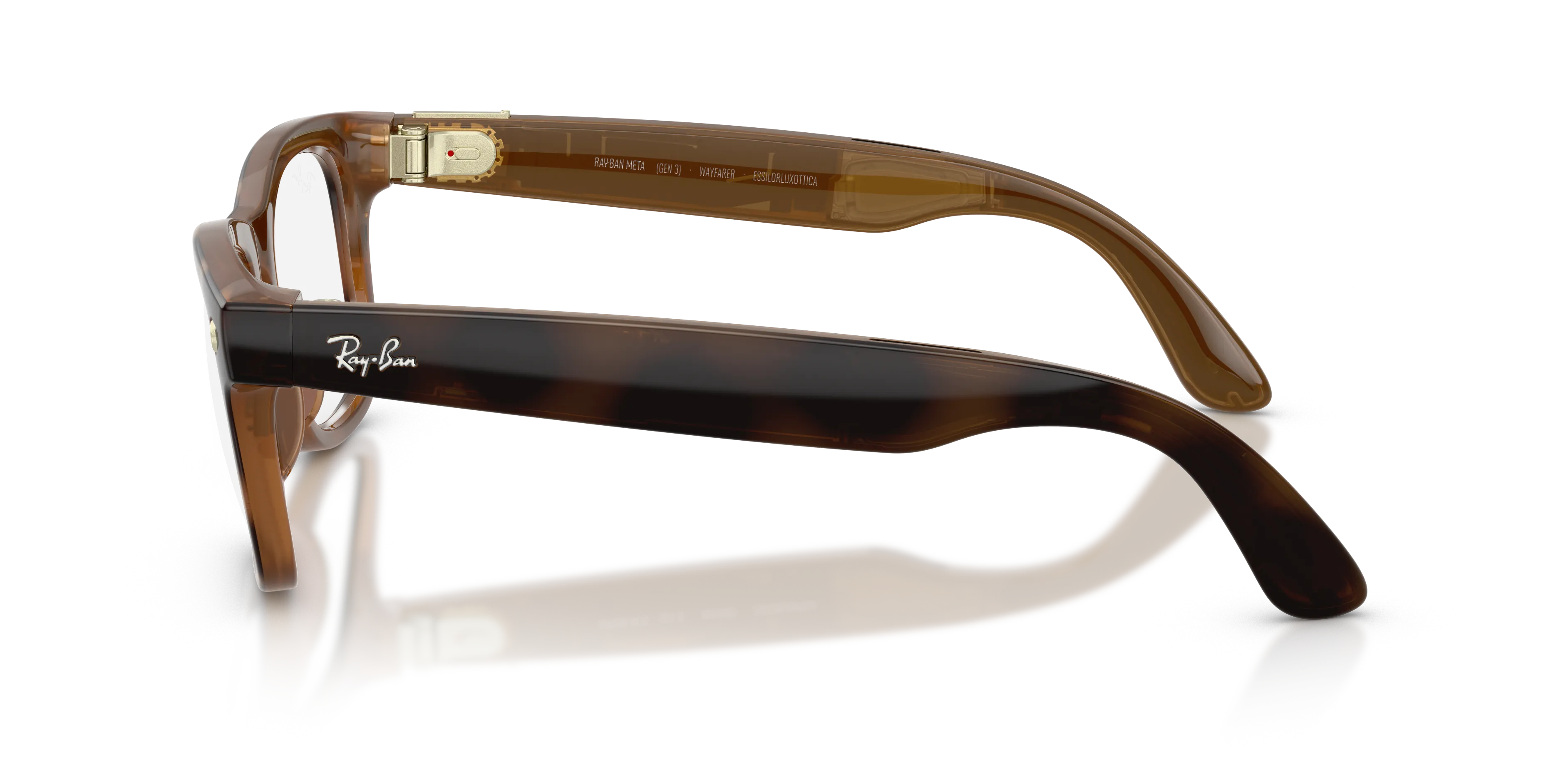 Ray - Ban RW4011V Ray-Ban Meta (Gen 3) Wayfarer Optics 8528 Smart glasses Iniettato Tartaruga Trasparente Squadrata Normale - immagine 4