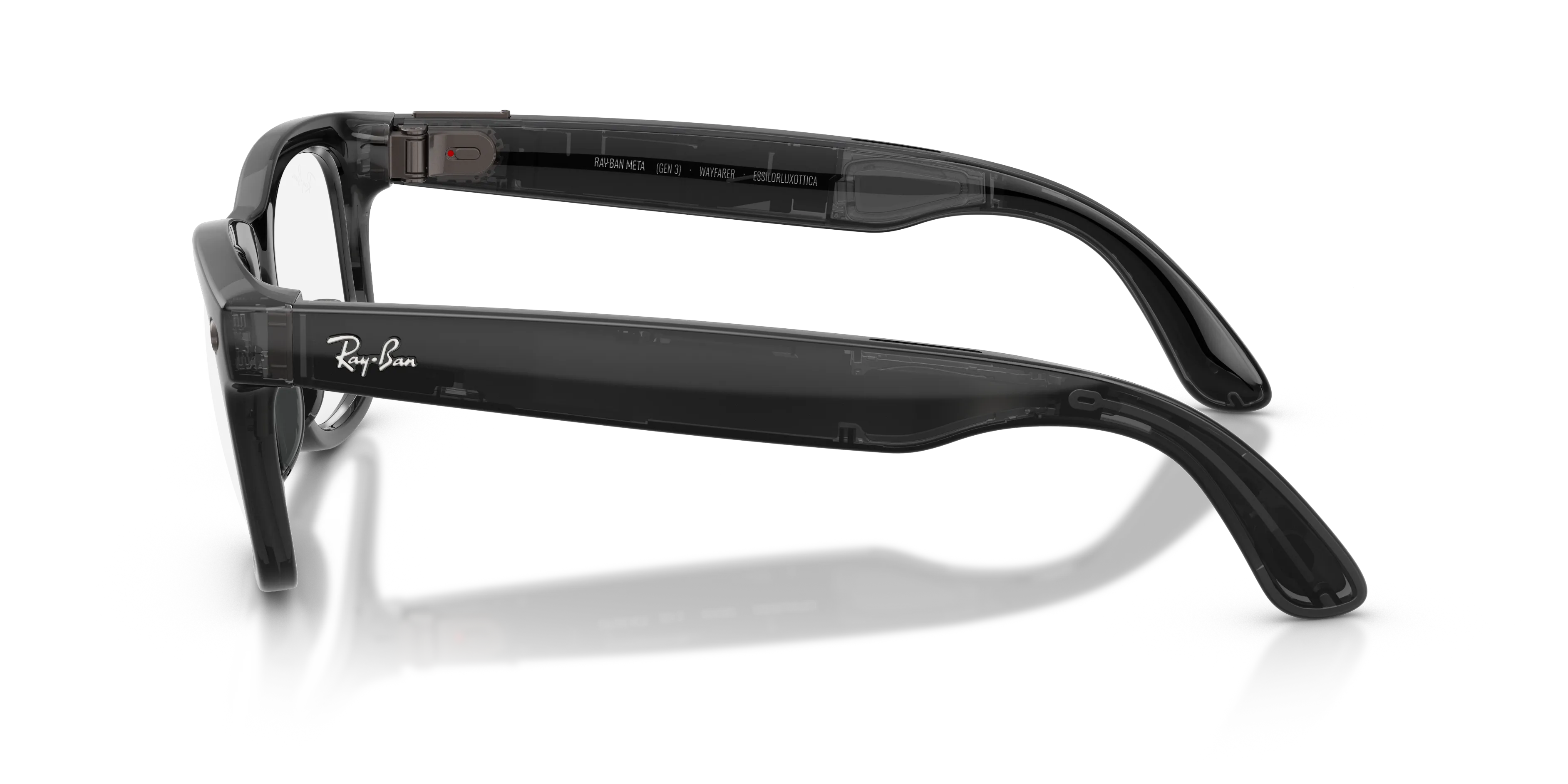 Ray - Ban RW4011V Ray-Ban Meta (Gen 3) Wayfarer Optics 8526 Smart glasses Iniettato Nero Trasparente Squadrata Normale - immagine 4