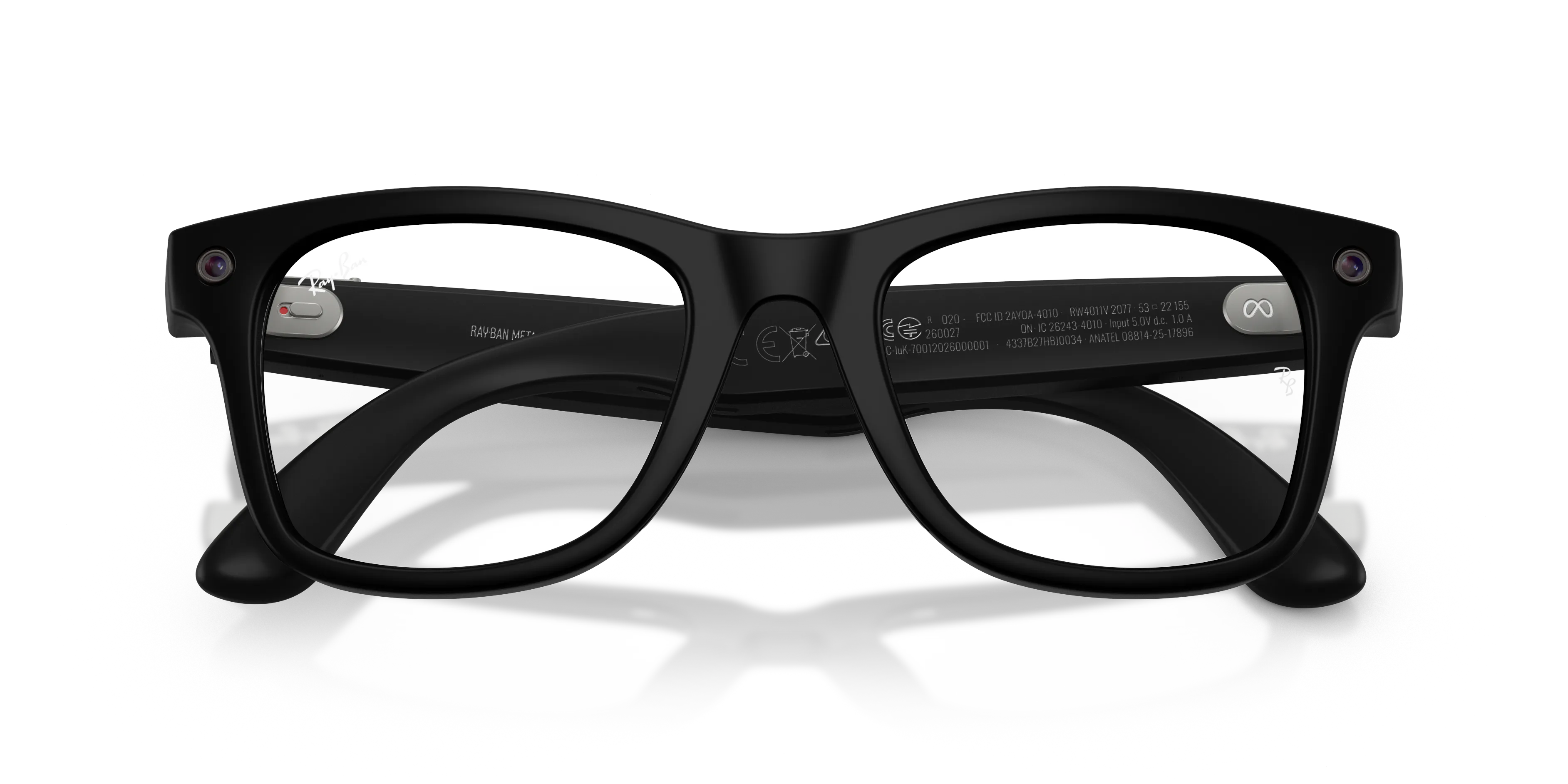 Ray - Ban RW4011V Ray-Ban Meta (Gen 3) Wayfarer Optics 2077 Smart glasses Iniettato Nero Trasparente Squadrata Normale - immagine 2