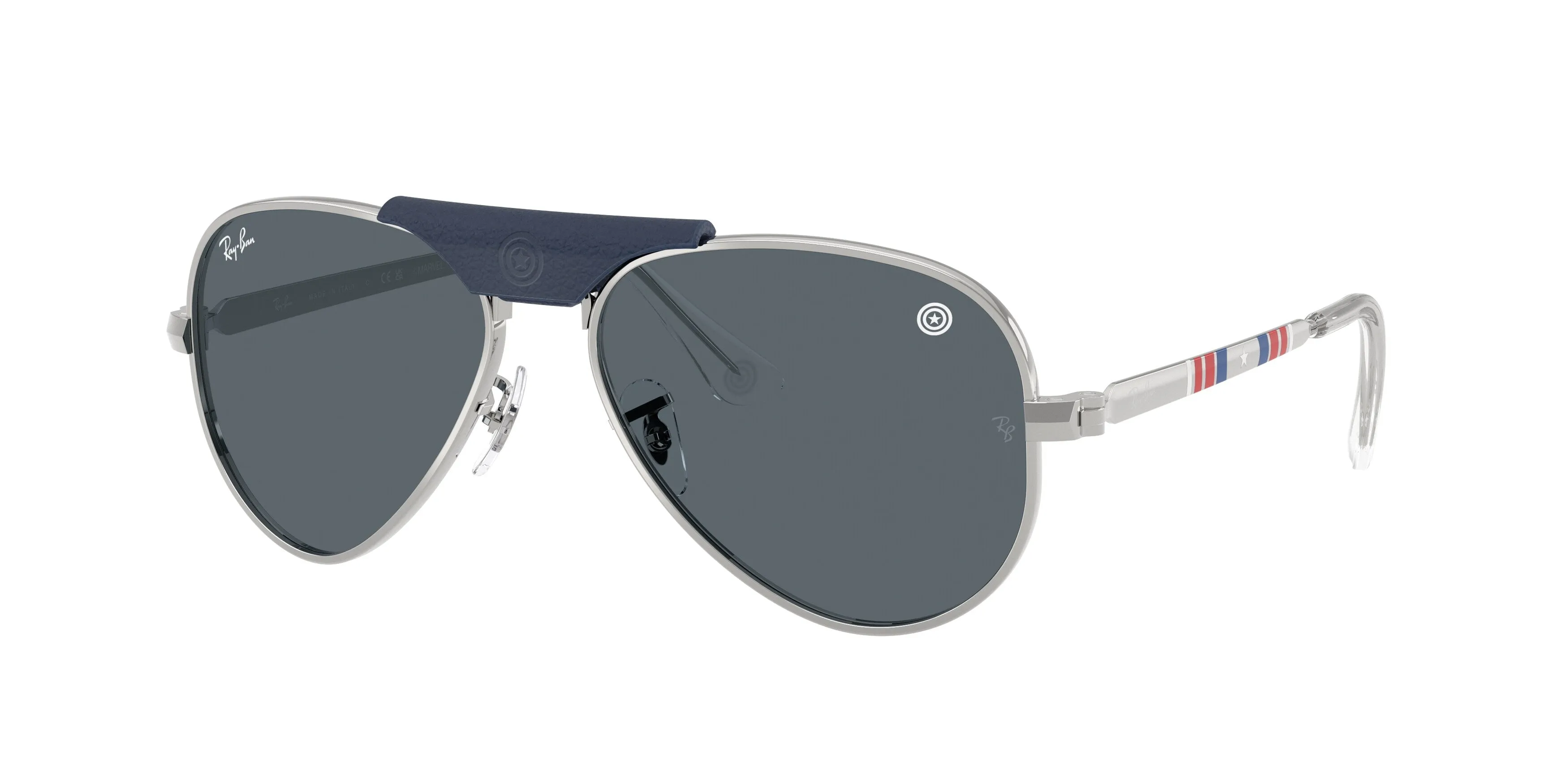 Ray - Ban RB3925 AVIATOR MAX 9289R5 Occhiali da sole Metallo Argento Blu Pilot Normale - immagine 1