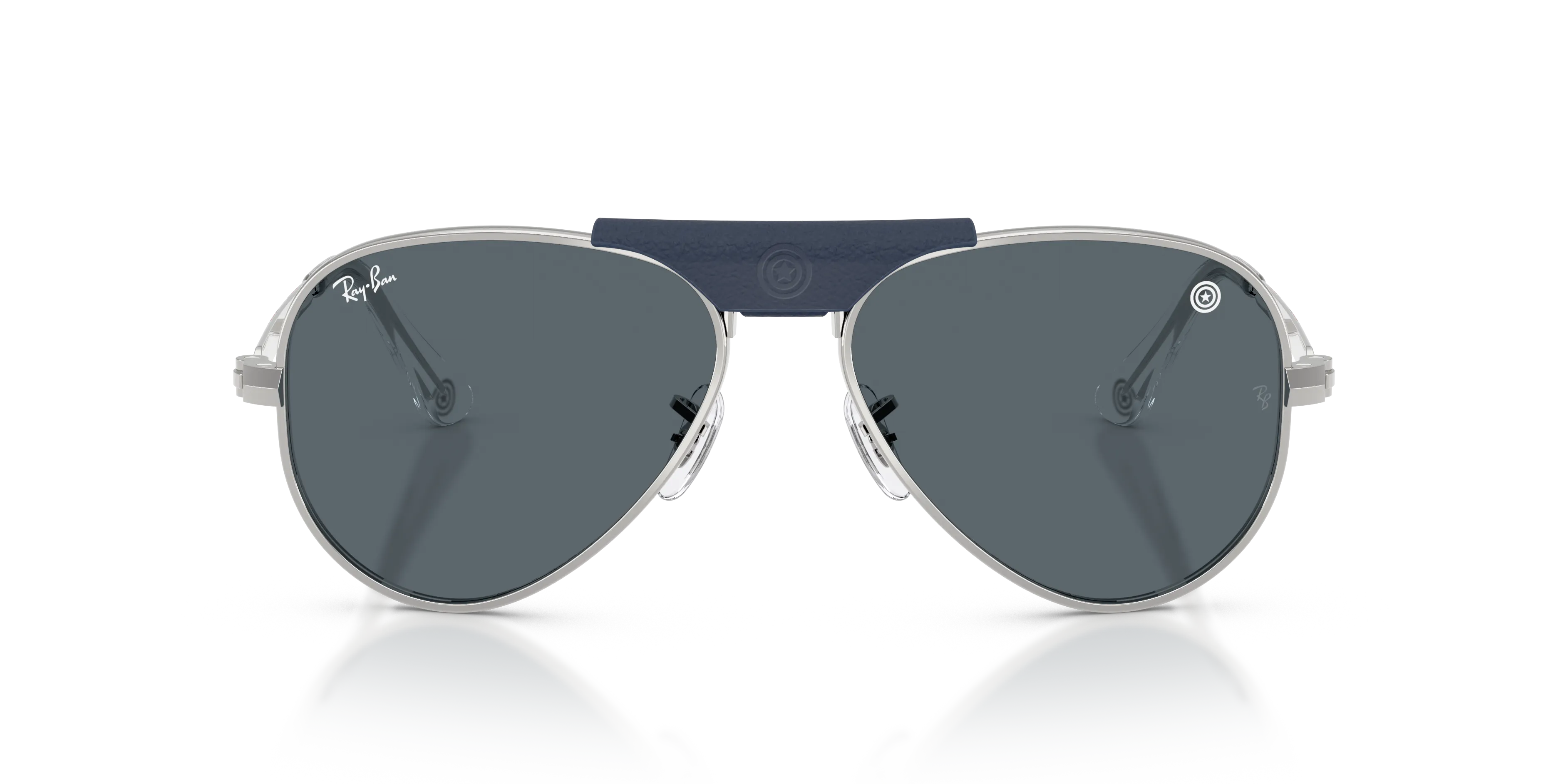 Ray - Ban RB3925 AVIATOR MAX 9289R5 Occhiali da sole Metallo Argento Blu Pilot Normale - immagine 3