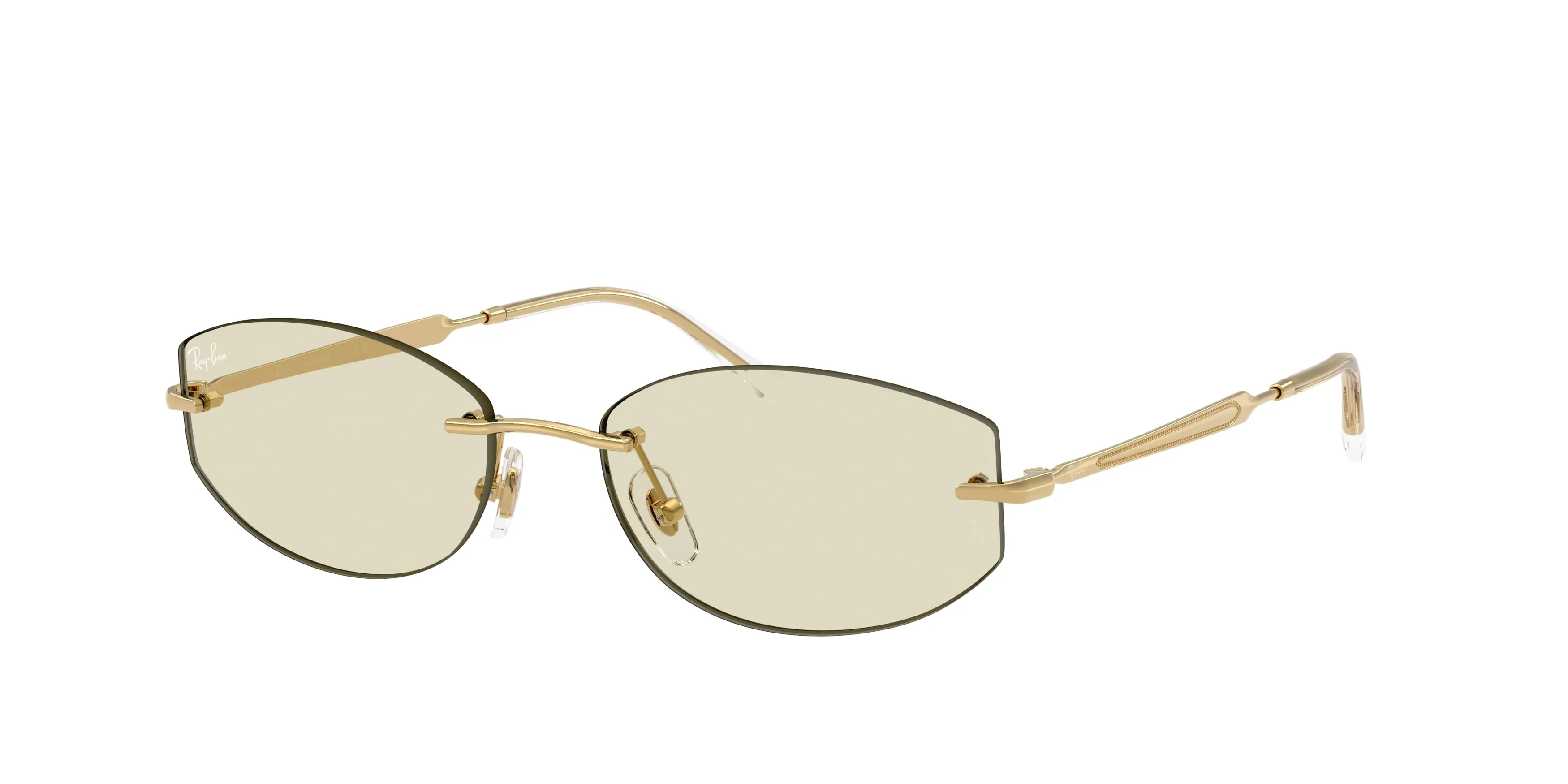 Ray - Ban RB3792 001/MG Occhiali da sole Metallo Oro Marrone Geometrica Fotocromatiche - immagine 1