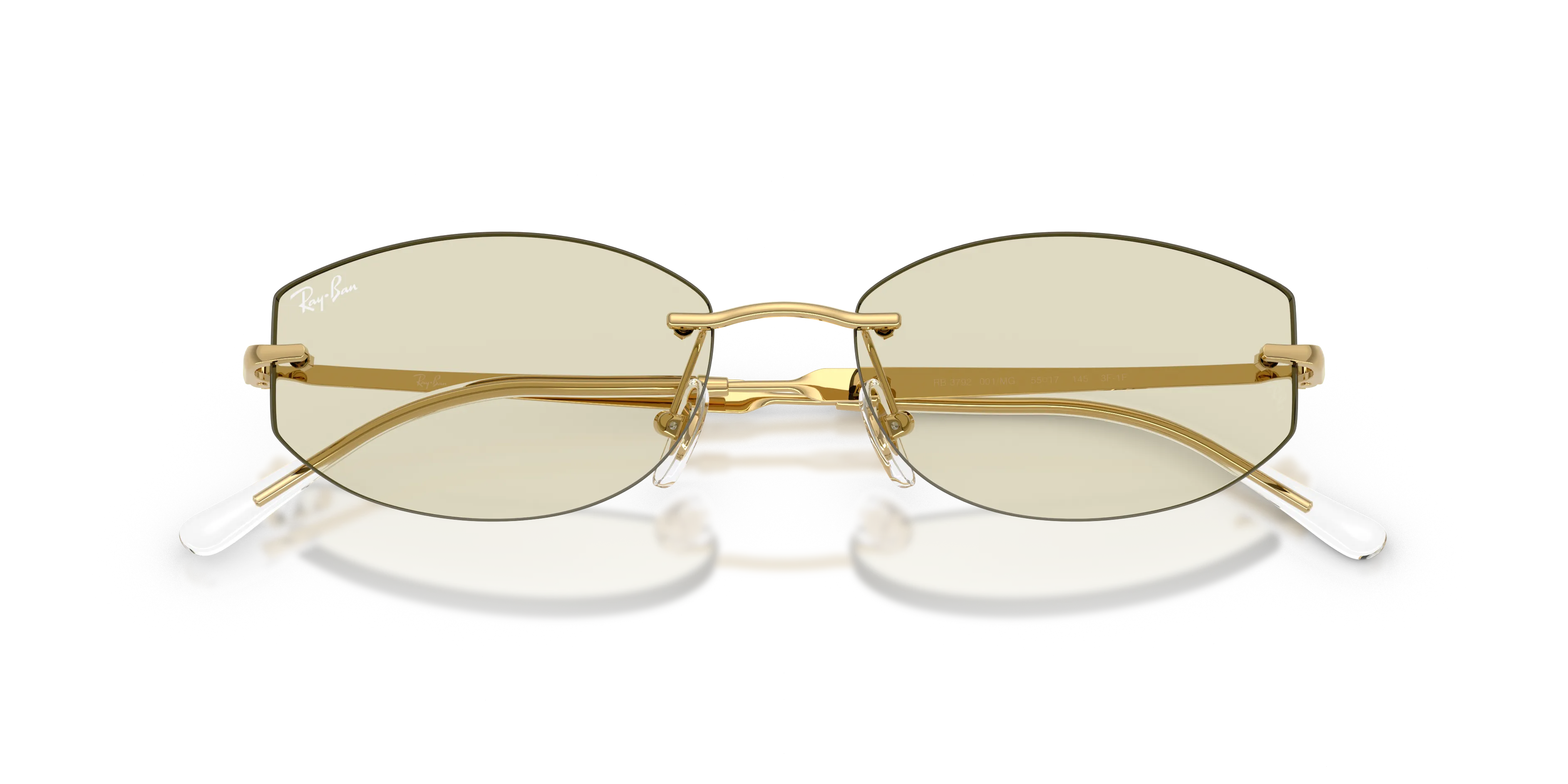 Ray - Ban RB3792 001/MG Occhiali da sole Metallo Oro Marrone Geometrica Fotocromatiche - immagine 2