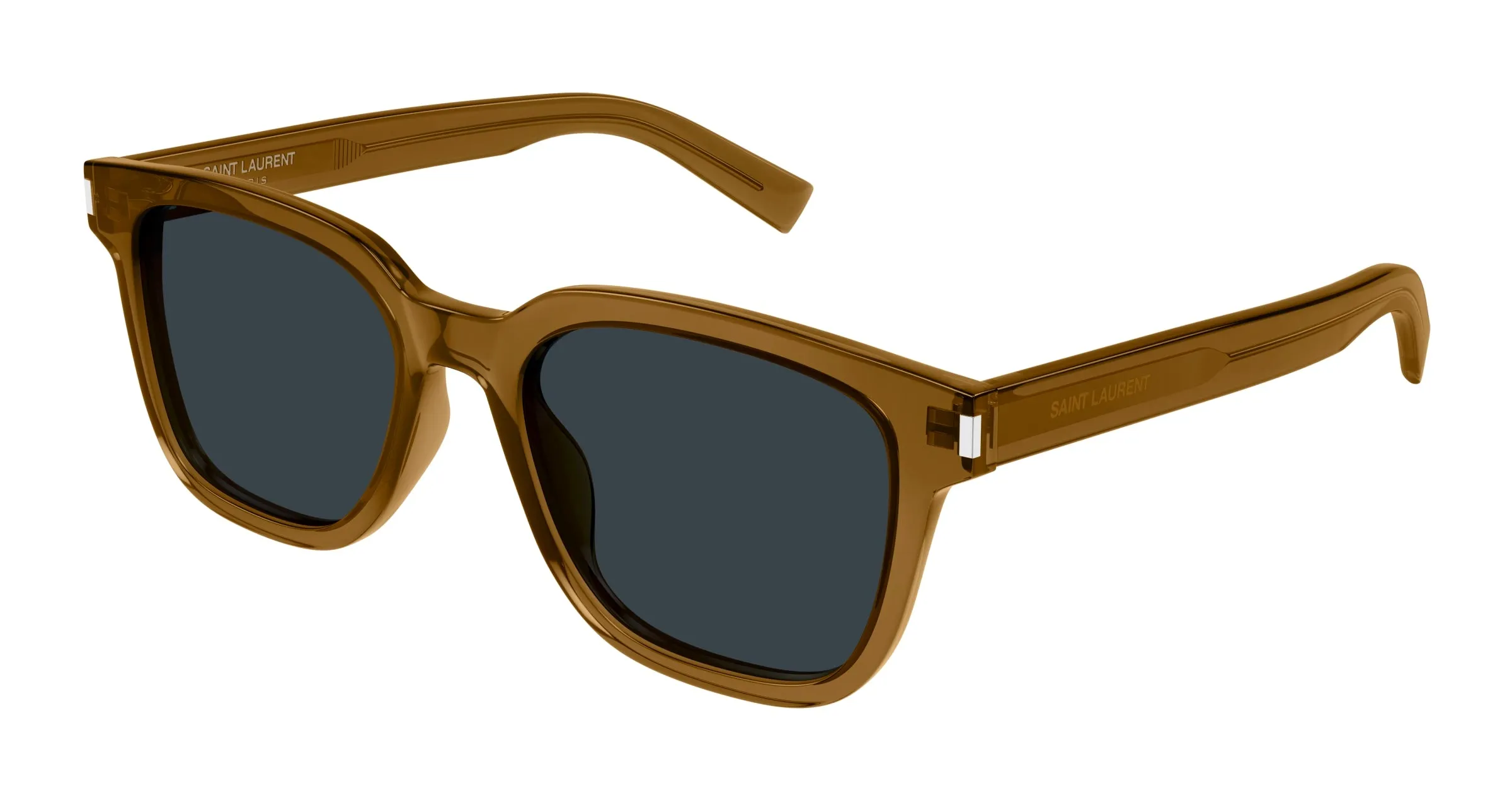 SAINT LAURENT SL 711/K 004 Occhiali da sole Acetato Marrone Grigio Squadrata - immagine 1