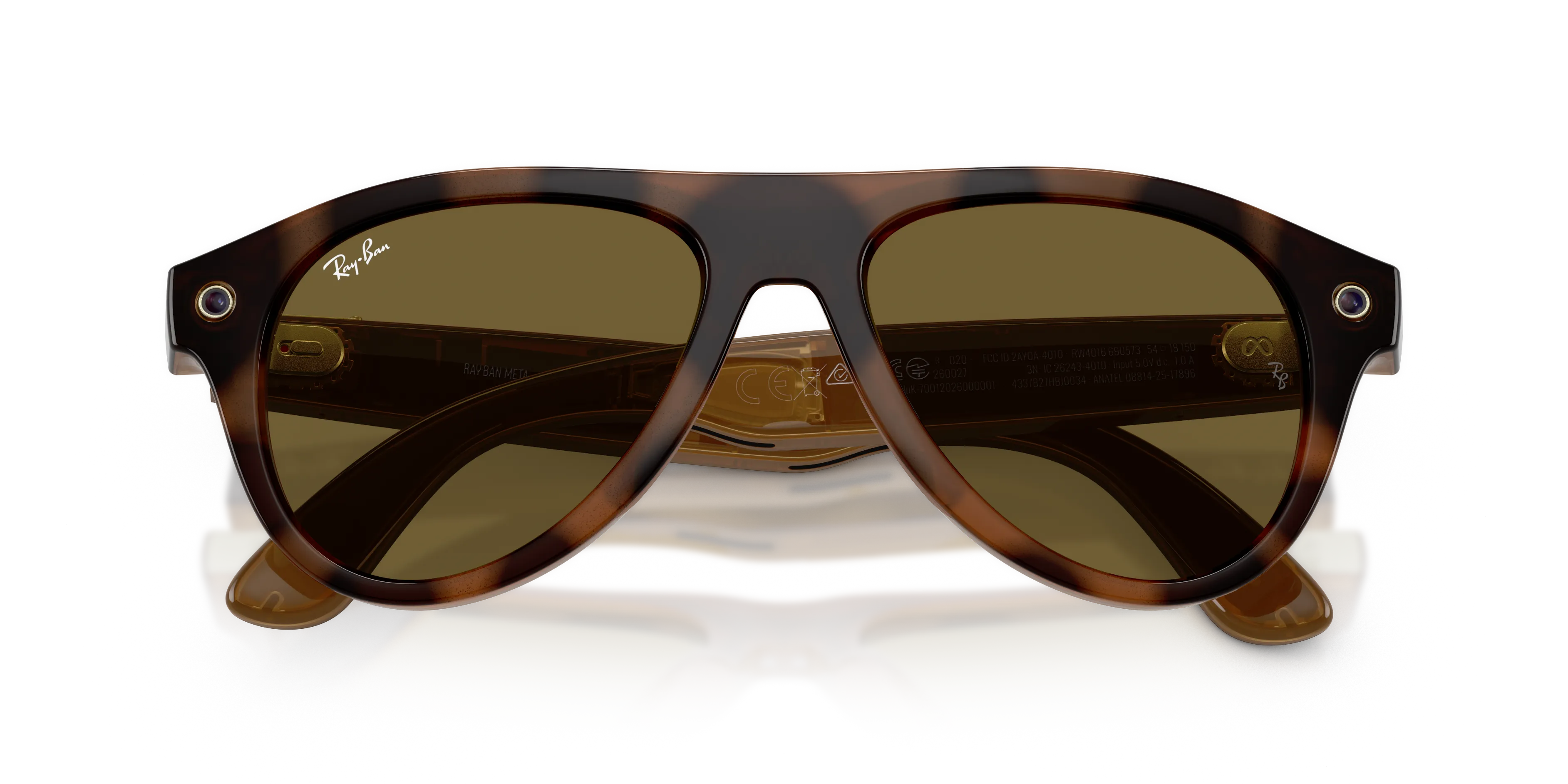 Ray - Ban RW4016 Ray-Ban Meta (Gen 3) Aviator 690573 Smart glasses Iniettato Tartaruga Marrone Pilot Normale - immagine 2