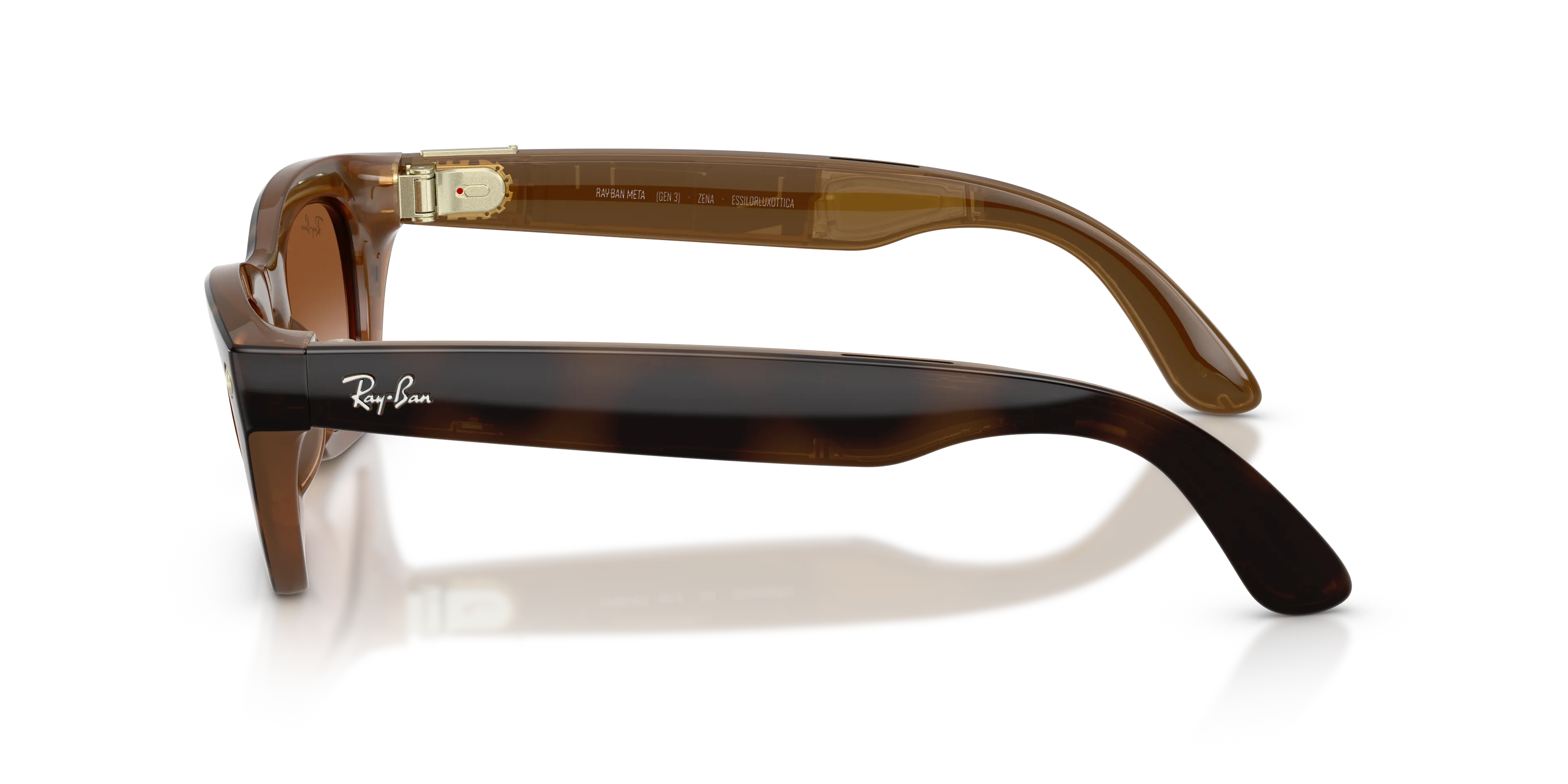 Ray - Ban RW4015 Ray-Ban Meta (Gen 3) Zena 690513 Smart glasses Iniettato Tartaruga Marrone Cat Eye Normale Sfumato - immagine 4