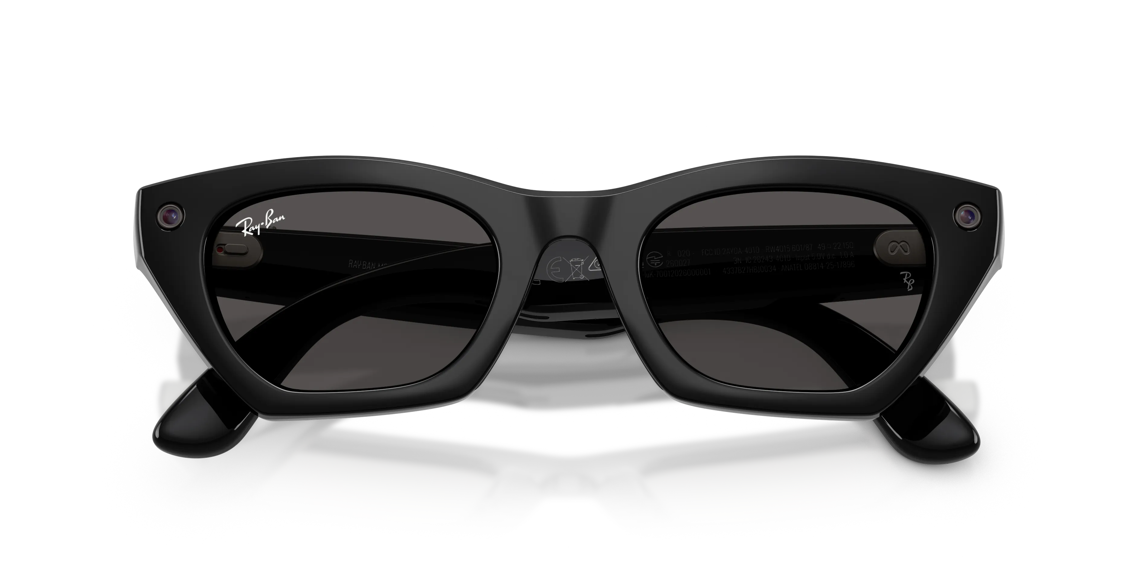 Ray - Ban RW4015 Ray-Ban Meta (Gen 3) Zena 601/87 Smart glasses Iniettato Nero Grigio Cat Eye Normale - immagine 2