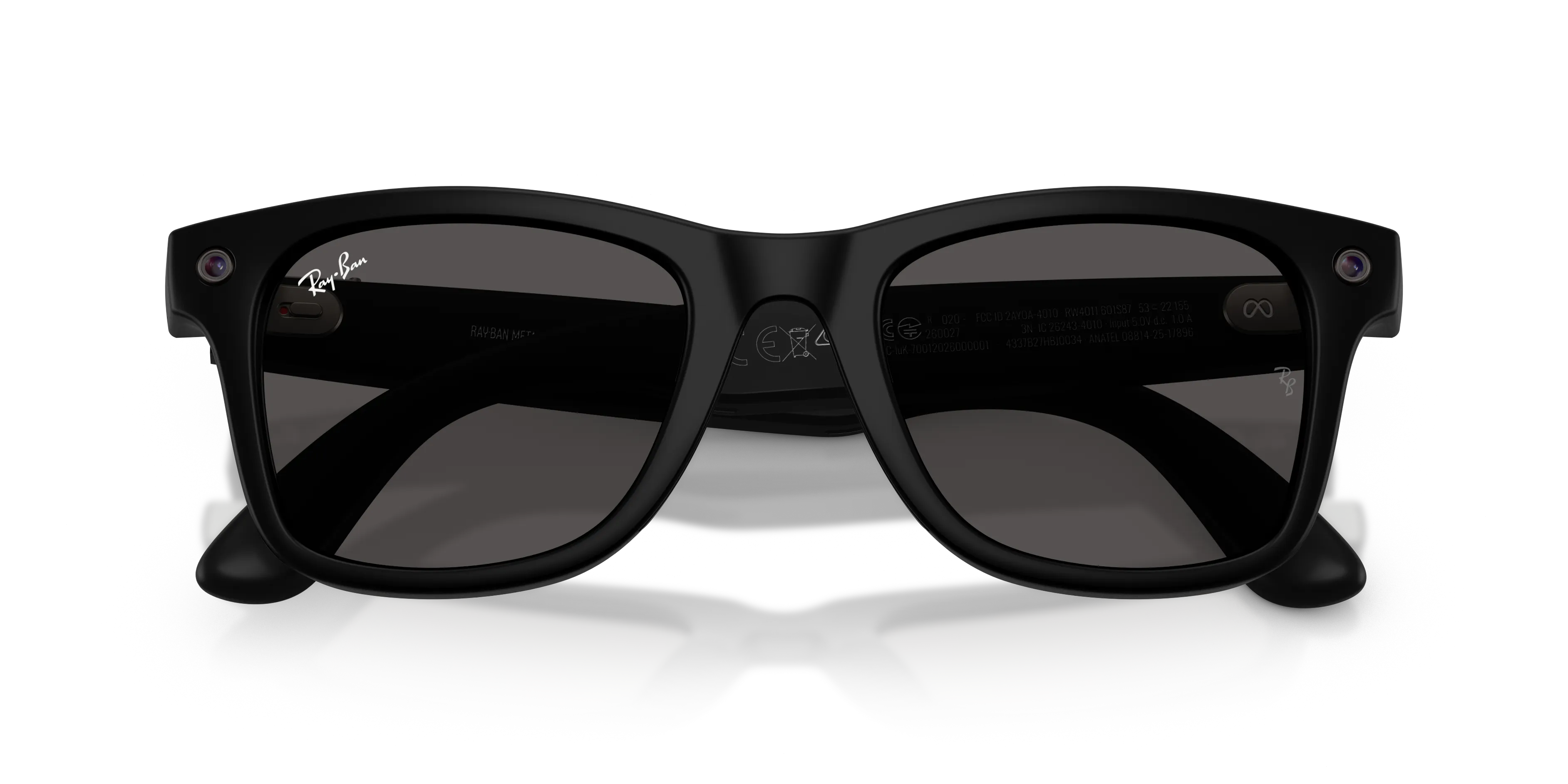 Ray - Ban RW4011 Ray-Ban Meta (Gen 3) Wayfarer 601S87 Smart glasses Iniettato Nero Grigio Squadrata Normale - immagine 2