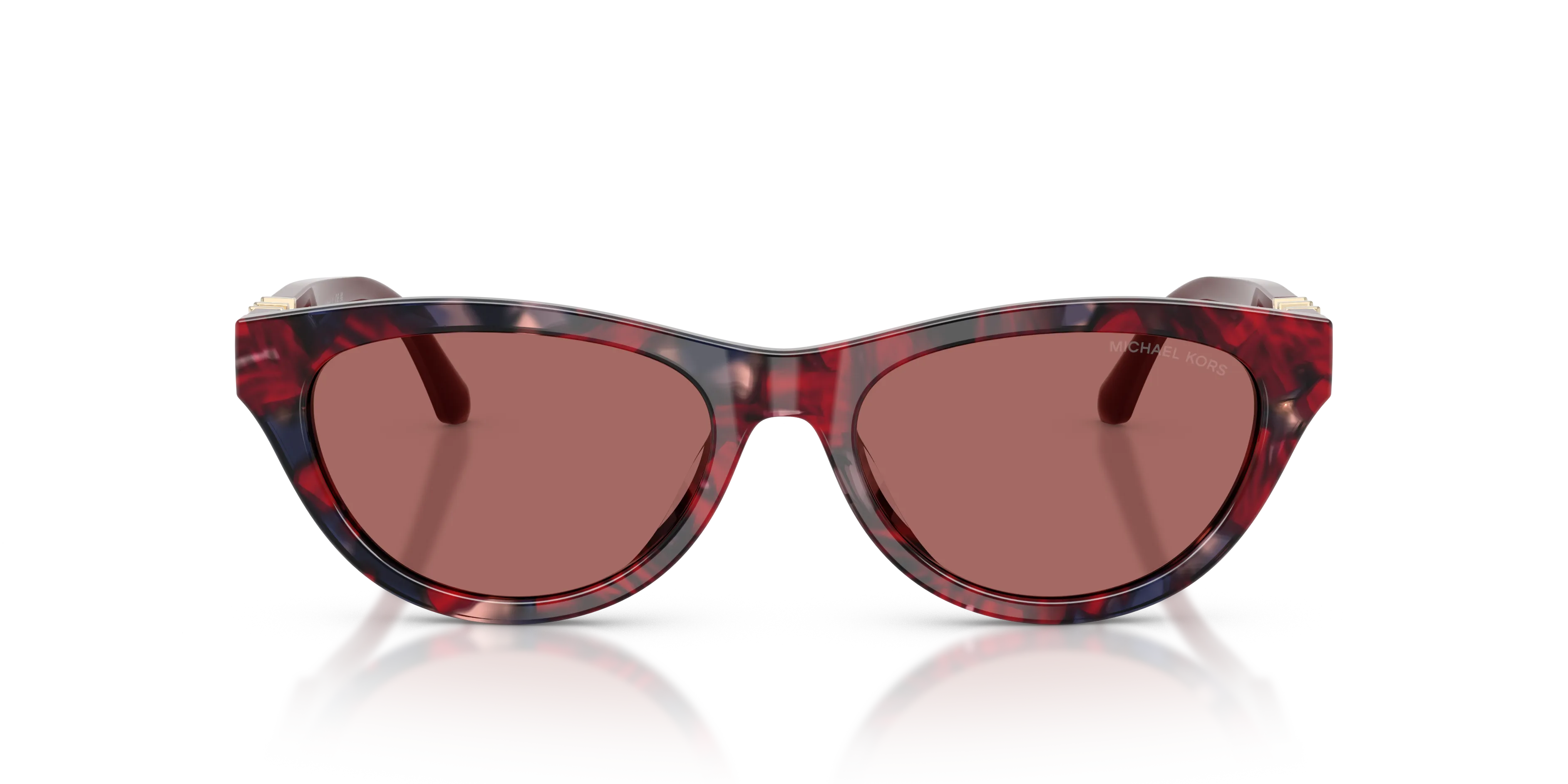 Michael Kors MK2293U NAPA VALLEY 405669 Occhiali da sole Acetato Rosso Marrone Rotonda Normale - immagine 3