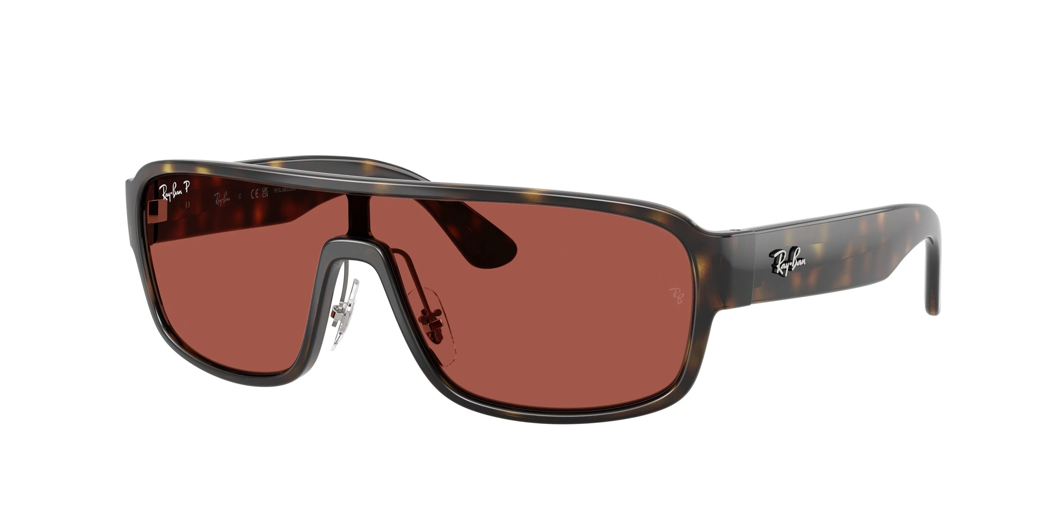 Ray - Ban RB2233 710/1B Occhiali da sole Acetato Tartaruga Squadrata Polarizzata - immagine 1