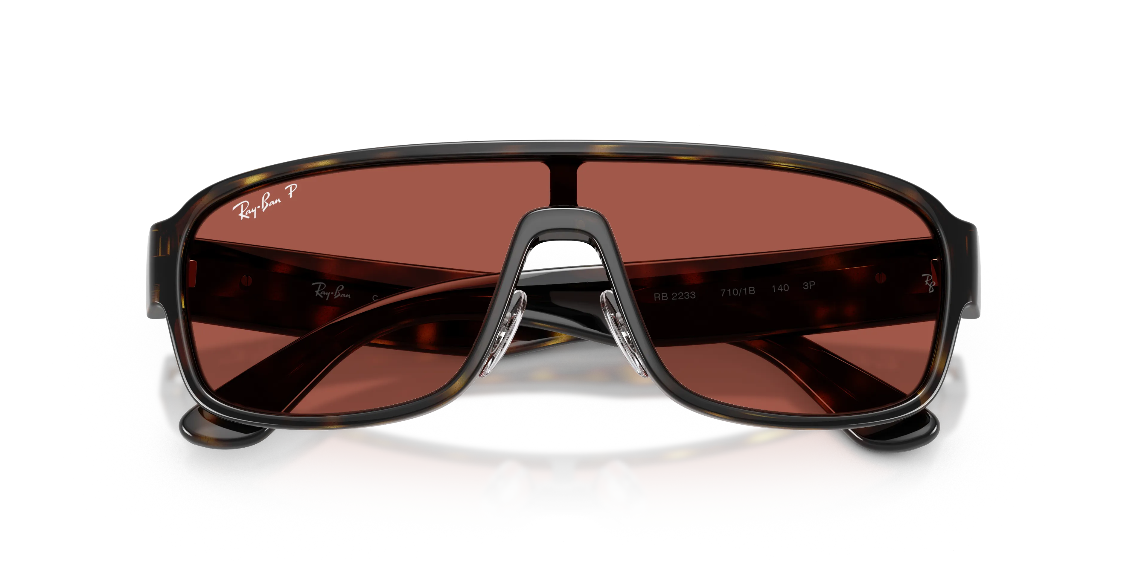 Ray - Ban RB2233 710/1B Occhiali da sole Acetato Tartaruga Squadrata Polarizzata - immagine 2