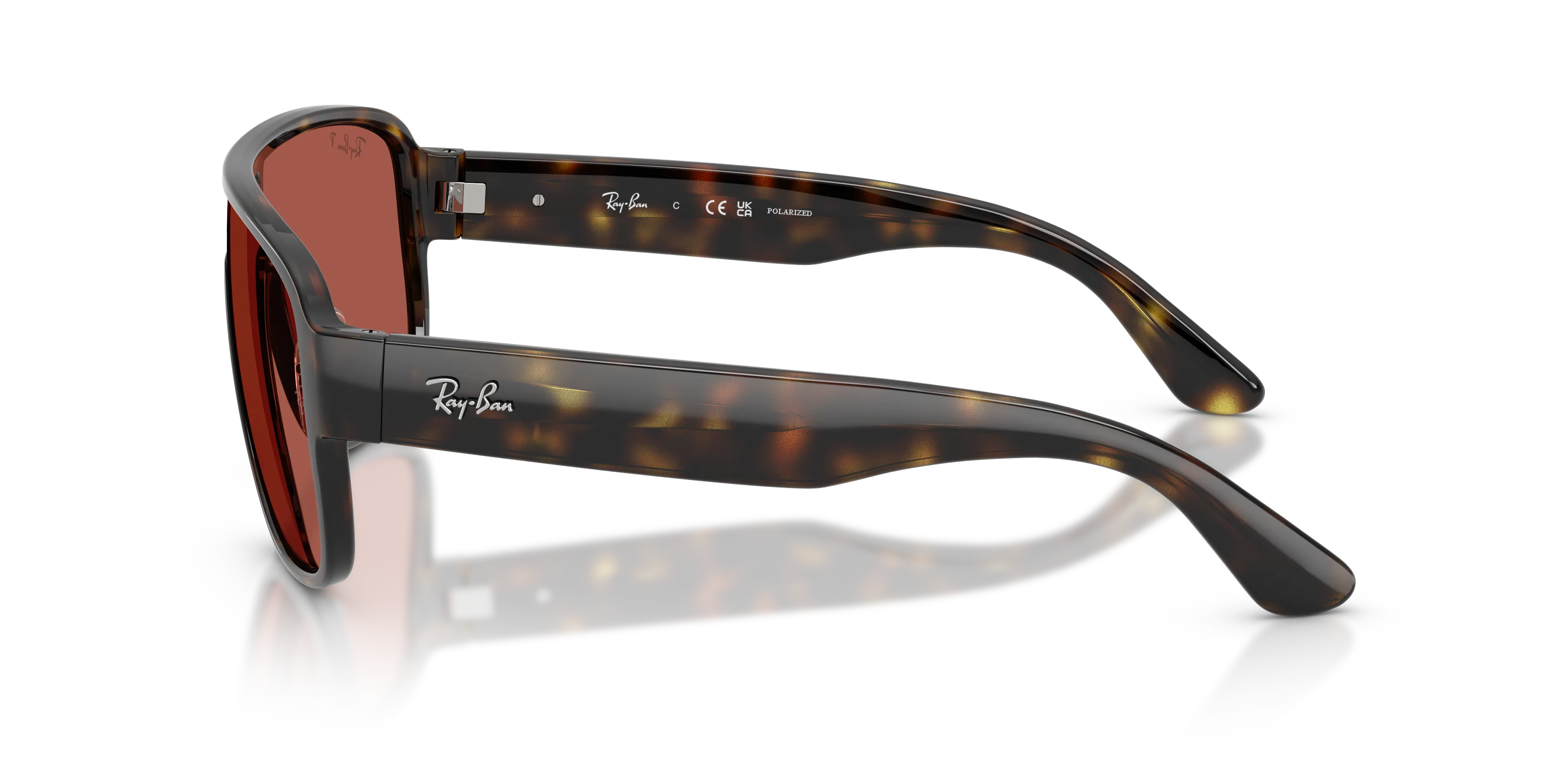 Ray - Ban RB2229 710/1B Occhiali da sole Acetato Tartaruga Squadrata Polarizzata - immagine 4