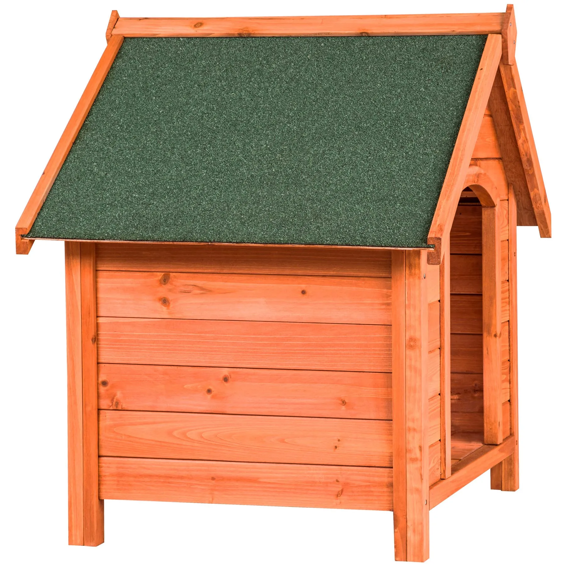 tectake® Cuccia per Cani, Casetta in Legno Impregnato, Cuccia Cane Interno e Esterno, Pavimento Estraibile, Tetto a Punta Resistente alle Intemperie, Facile da Pulire, Dimensioni 72x65x83 cm - immagine 5