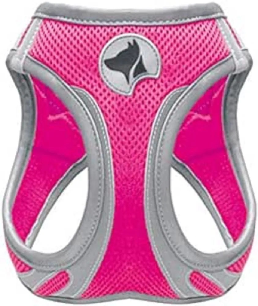 Croci Pettorina per Cani Hiking Reflective, Misura L, colore fuxia - immagine 1