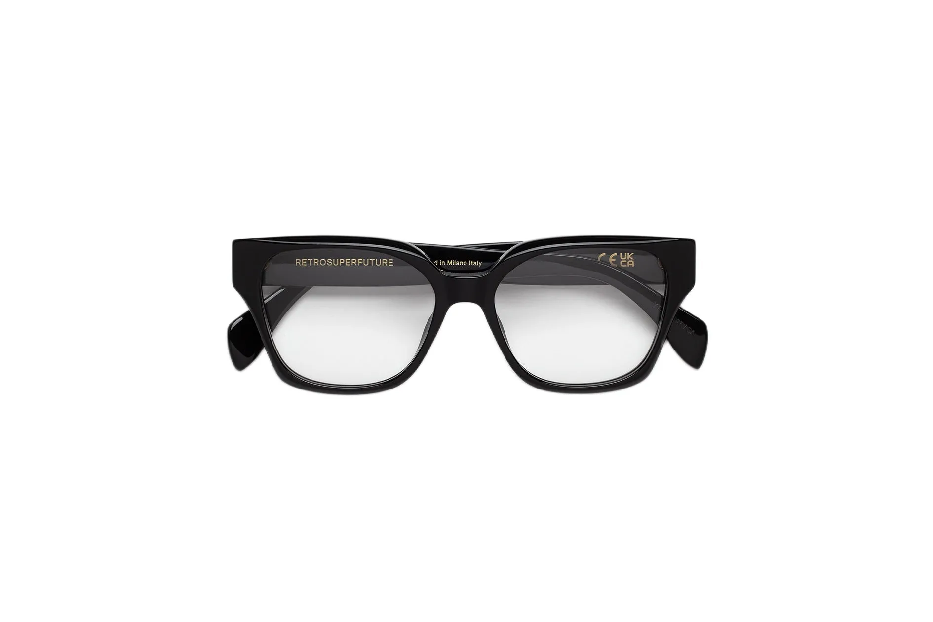 Retrosuperfuture YTA NUMERO 163 NERO Montature da vista Acetato Nero Squadrata - immagine 3