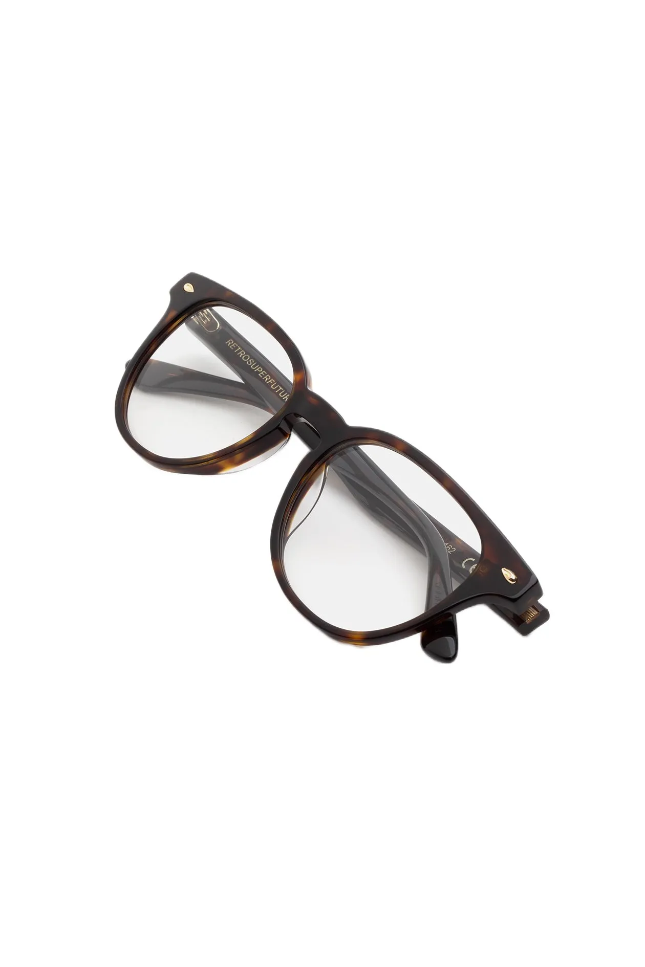 Retrosuperfuture DOO NUMERO 162 MACULATO Montature da vista Acetato Havana Rotonda - immagine 3