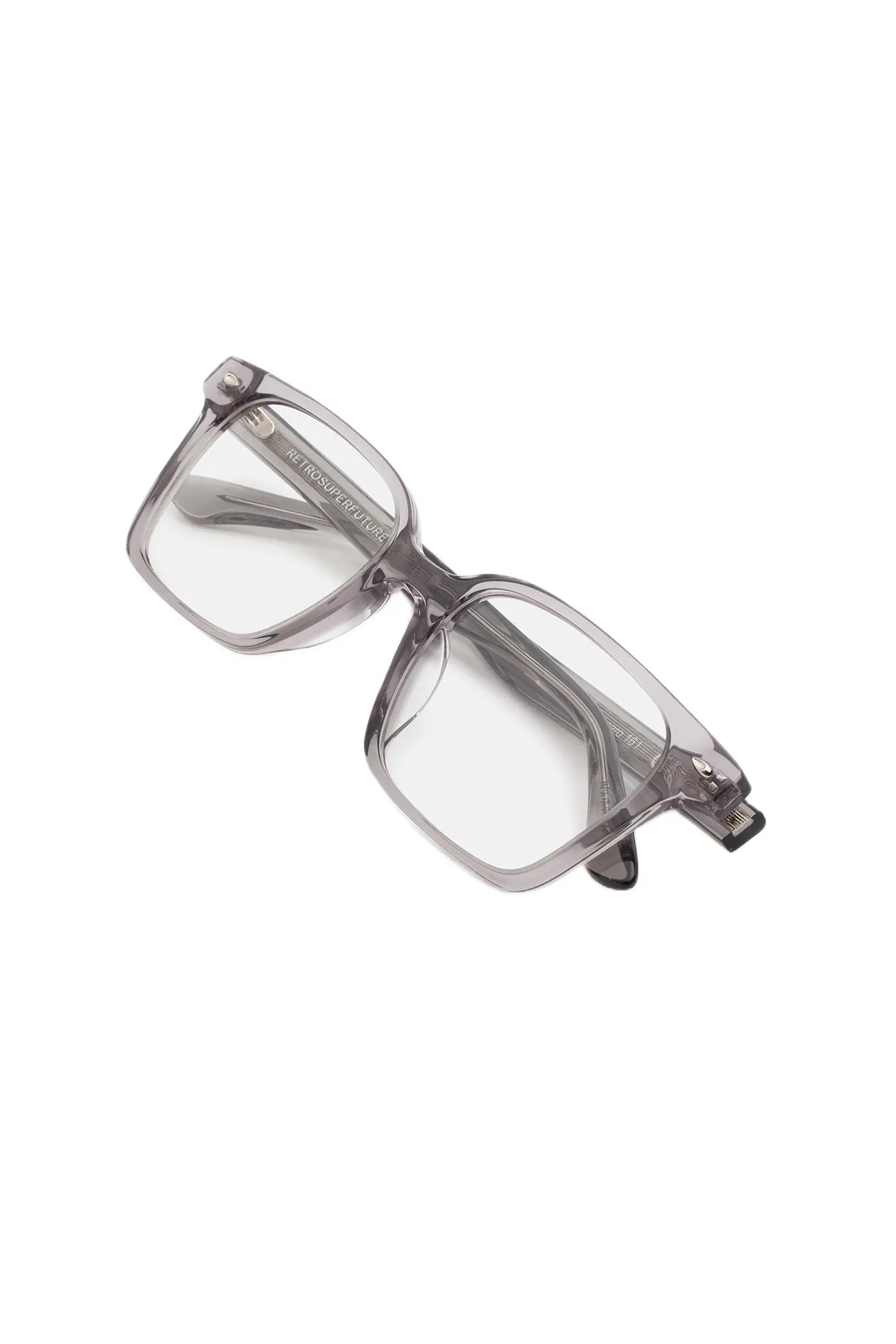 Retrosuperfuture 8AO NUMERO 161 NEBBIA Montature da vista Acetato Grigio Squadrata - immagine 3