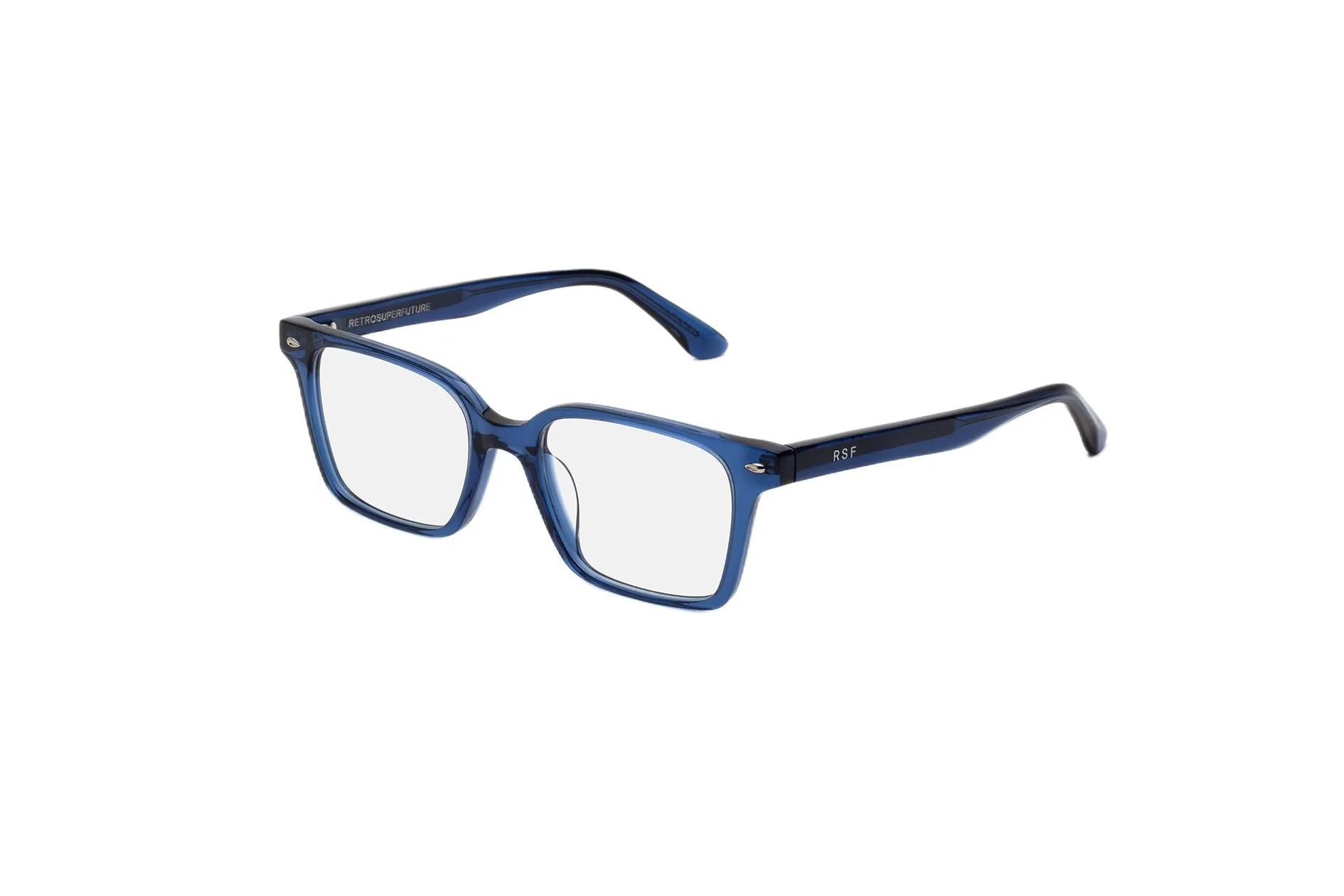 Retrosuperfuture 8VE NUMERO 161 INCHIOSTRO Montature da vista Acetato Blu Squadrata - immagine 1