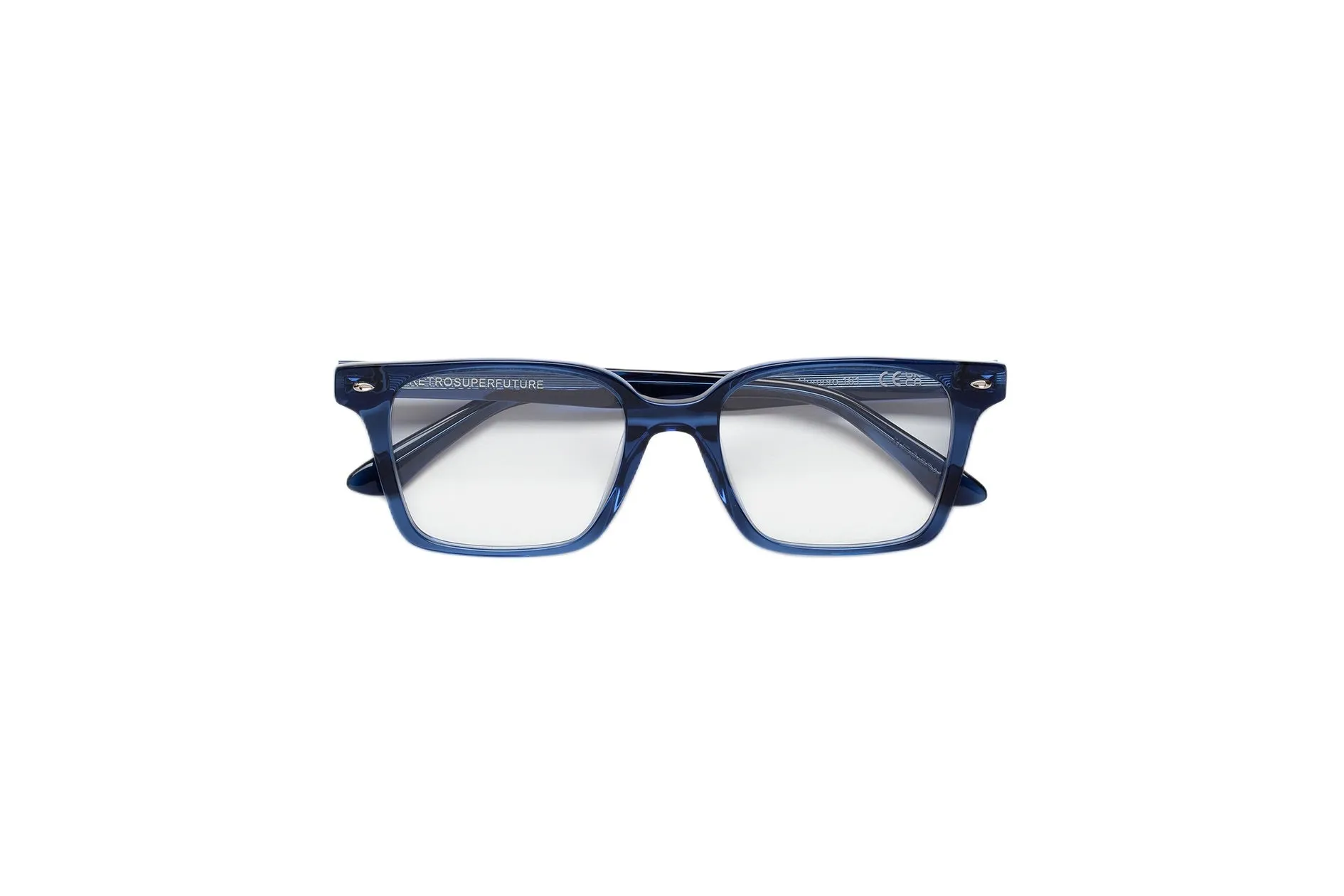Retrosuperfuture 8VE NUMERO 161 INCHIOSTRO Montature da vista Acetato Blu Squadrata - immagine 2