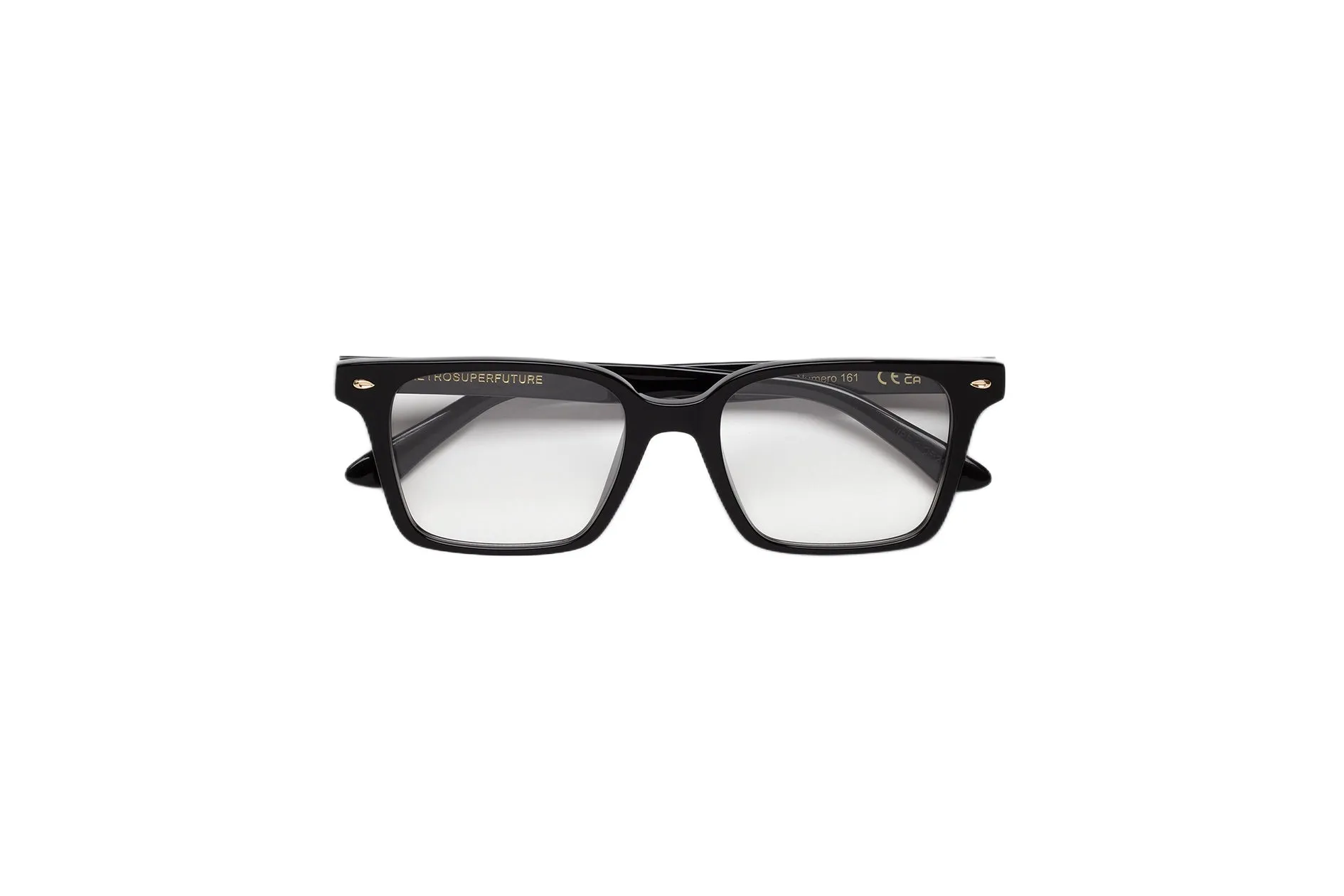 Retrosuperfuture UPE NUMERO 161 NERO Montature da vista Acetato Nero Squadrata - immagine 2