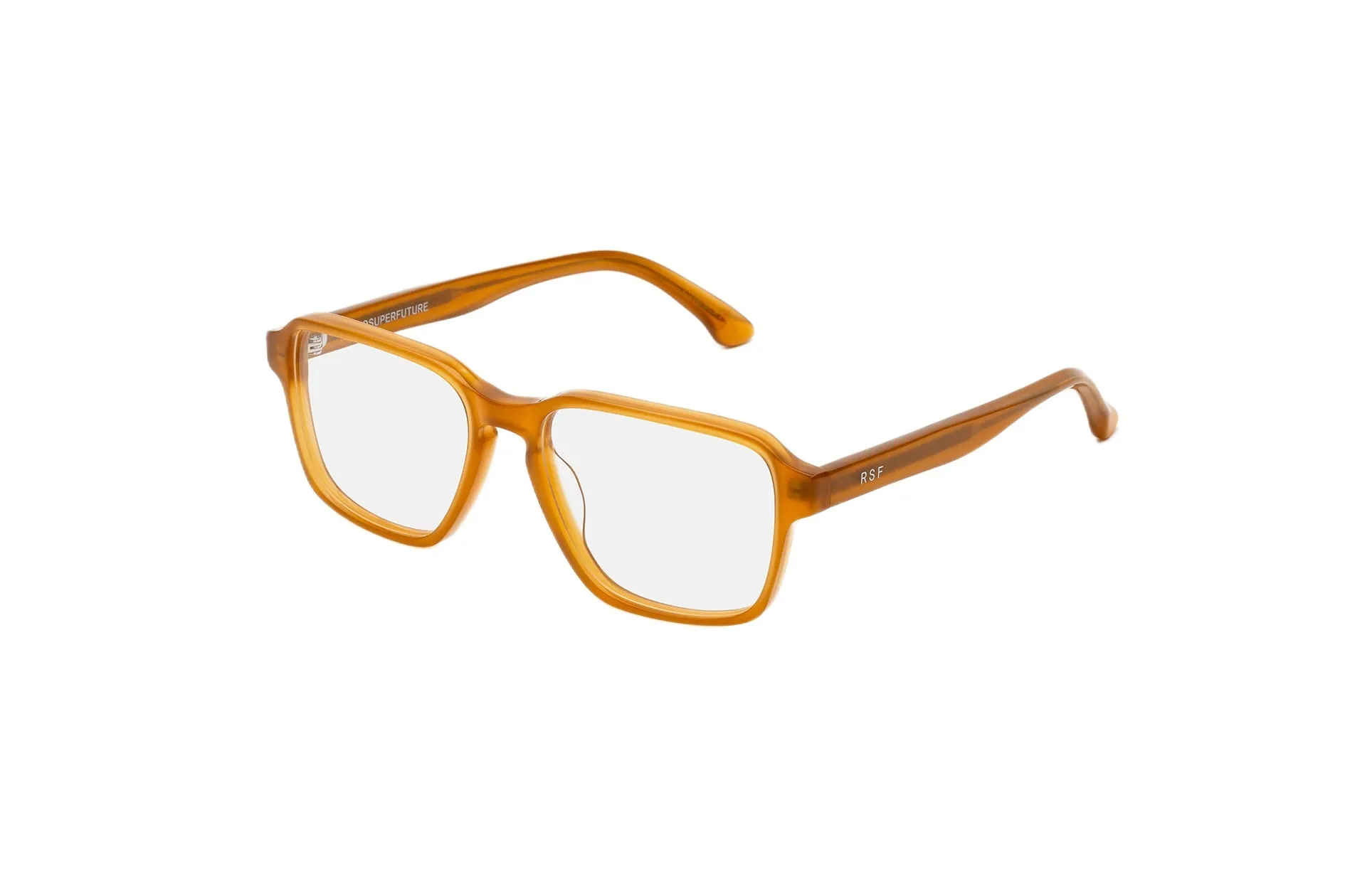 Retrosuperfuture ZUW NUMERO 160 MIELE Montature da vista Acetato Giallo Squadrata - immagine 1