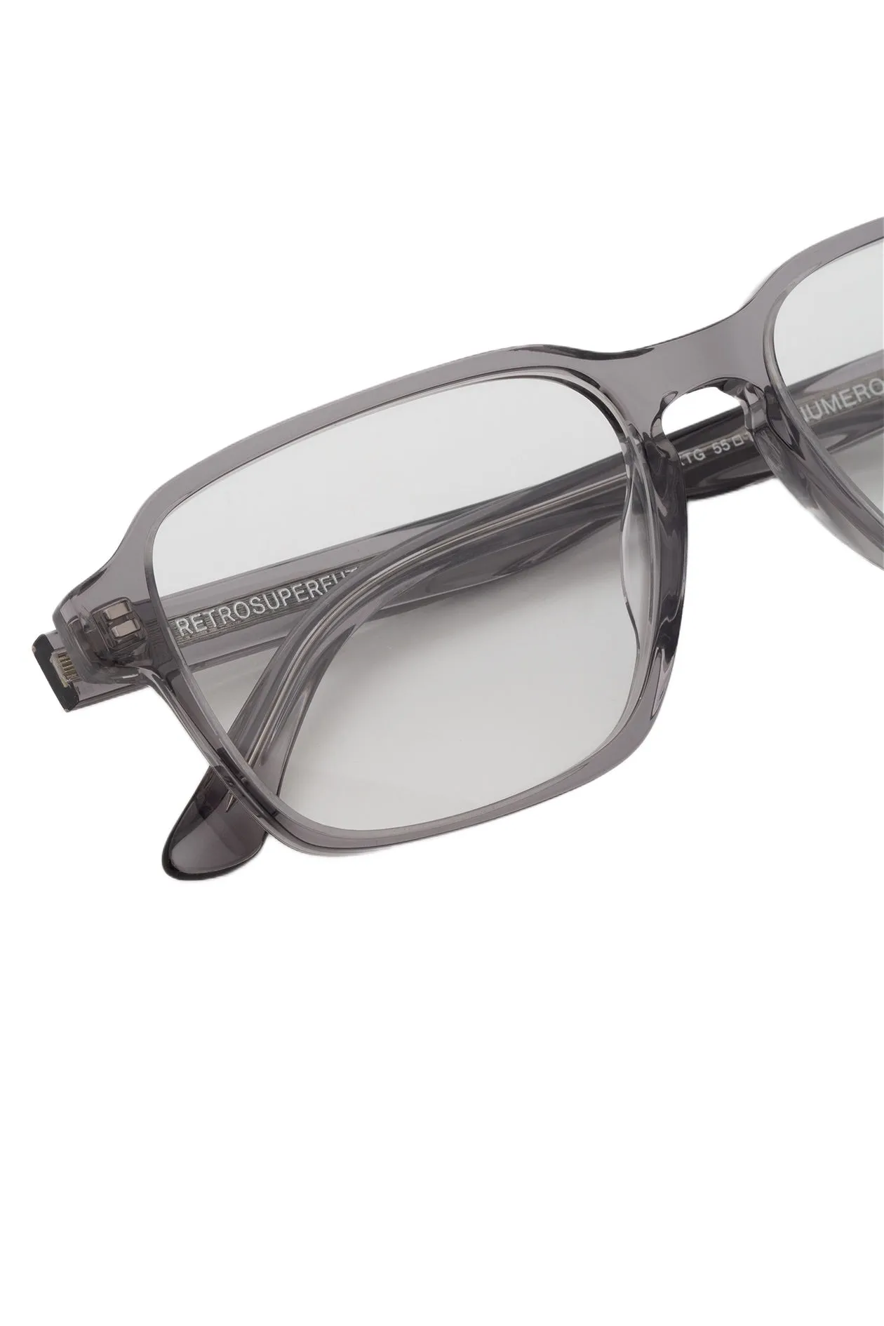 Retrosuperfuture XTG NUMERO 160 NEBBIA Montature da vista Acetato Grigio Squadrata - immagine 3