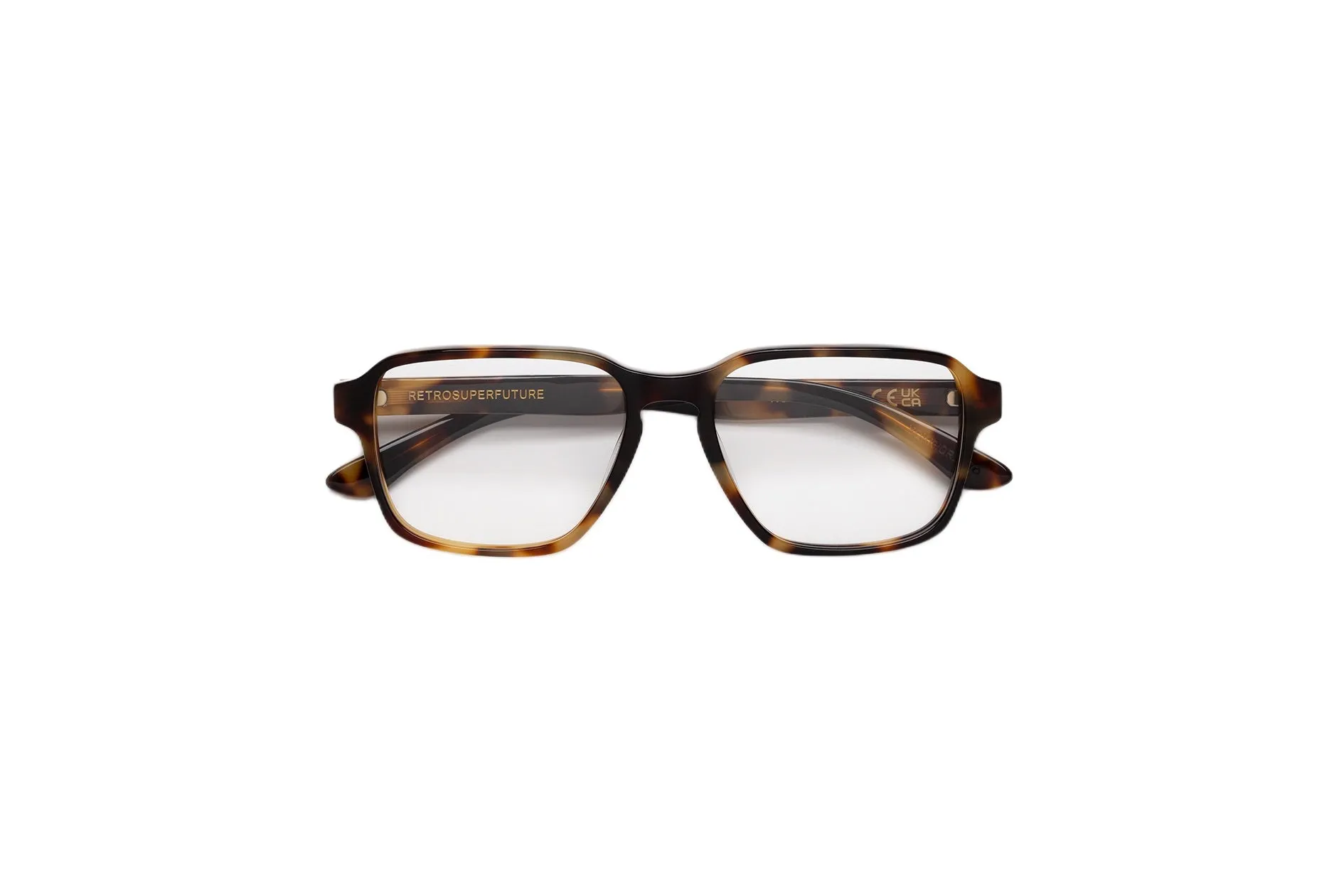Retrosuperfuture YQK NUMERO 160 MACULATO Montature da vista Acetato Havana Squadrata - immagine 2